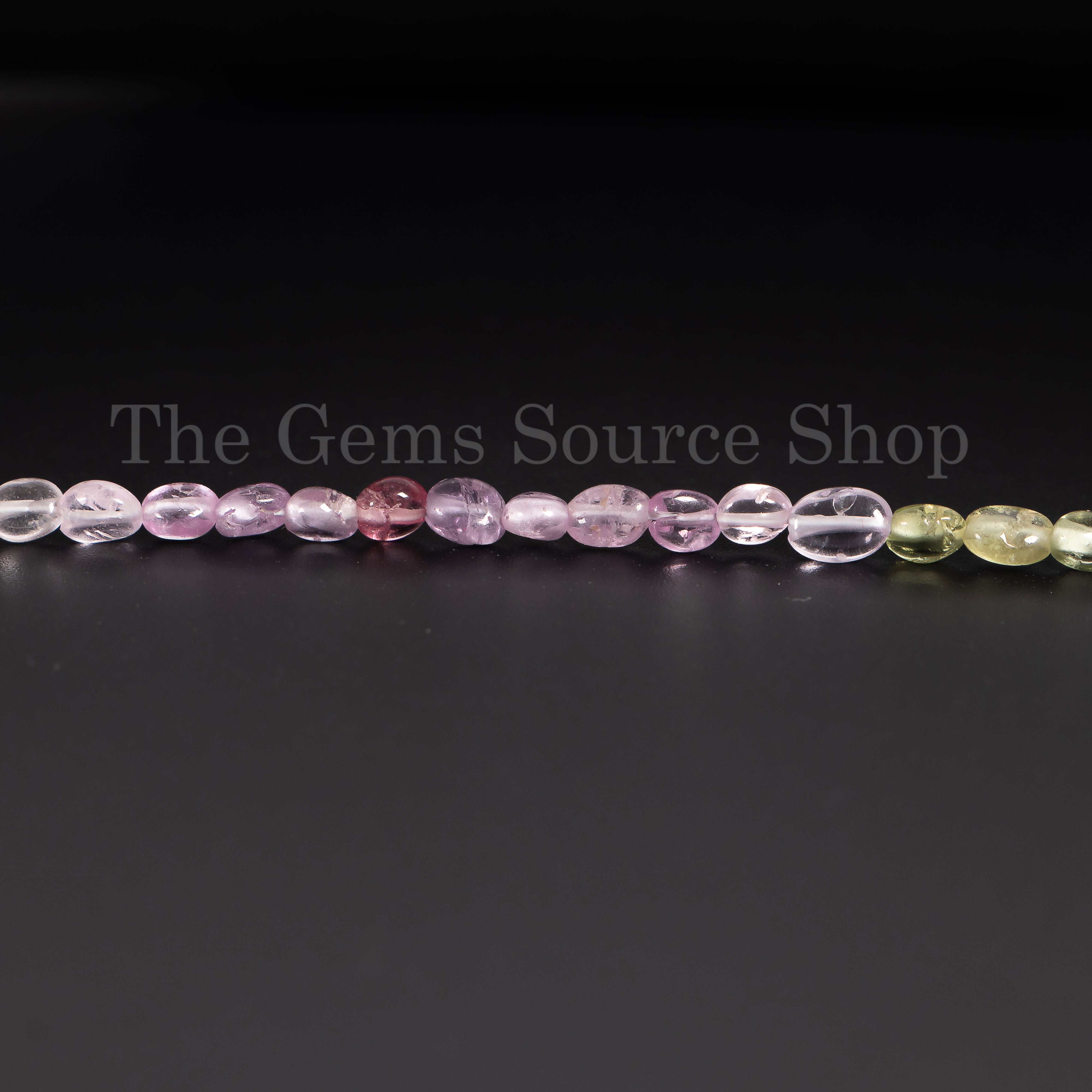 Copy of 4mm Natural Multi Sapphire Plain Oval Shape Gemstone Beads TGS-4671