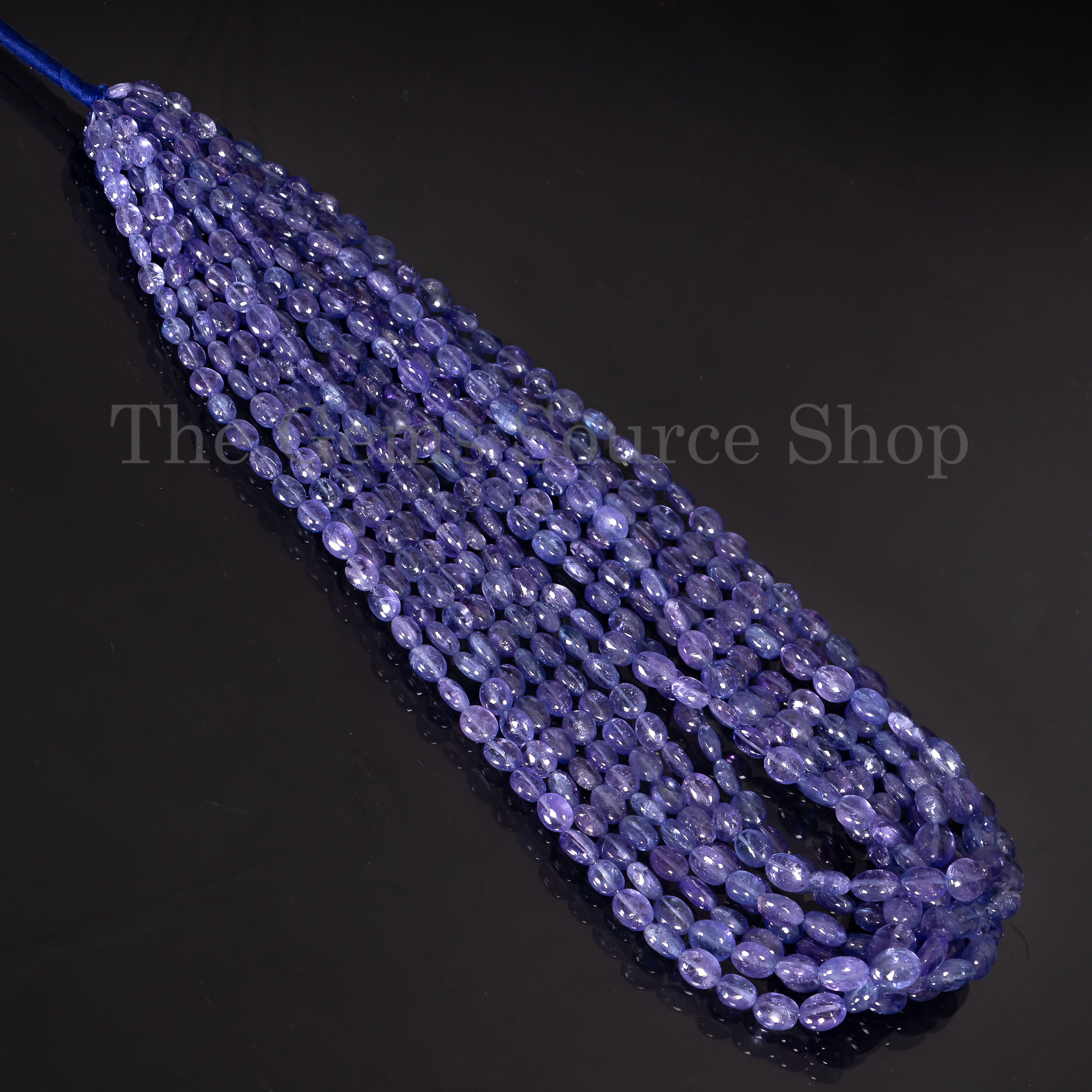 Top Quality Tanzanite Smooth Oval Shape Beads For Jewelry Making TGS-4675