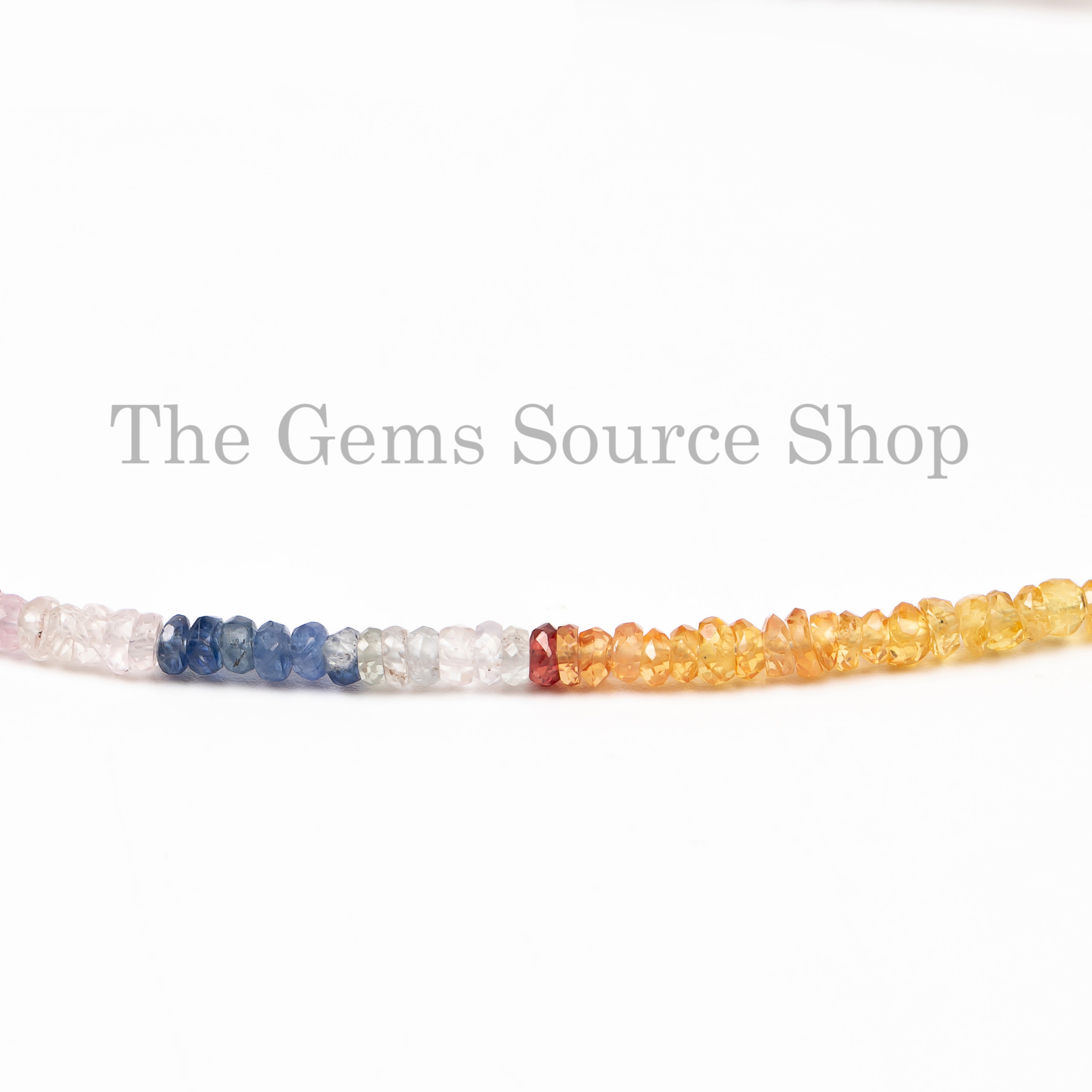 3-3.25 mm Multi Sapphire Faceted Rondelle Beads TGS-4728