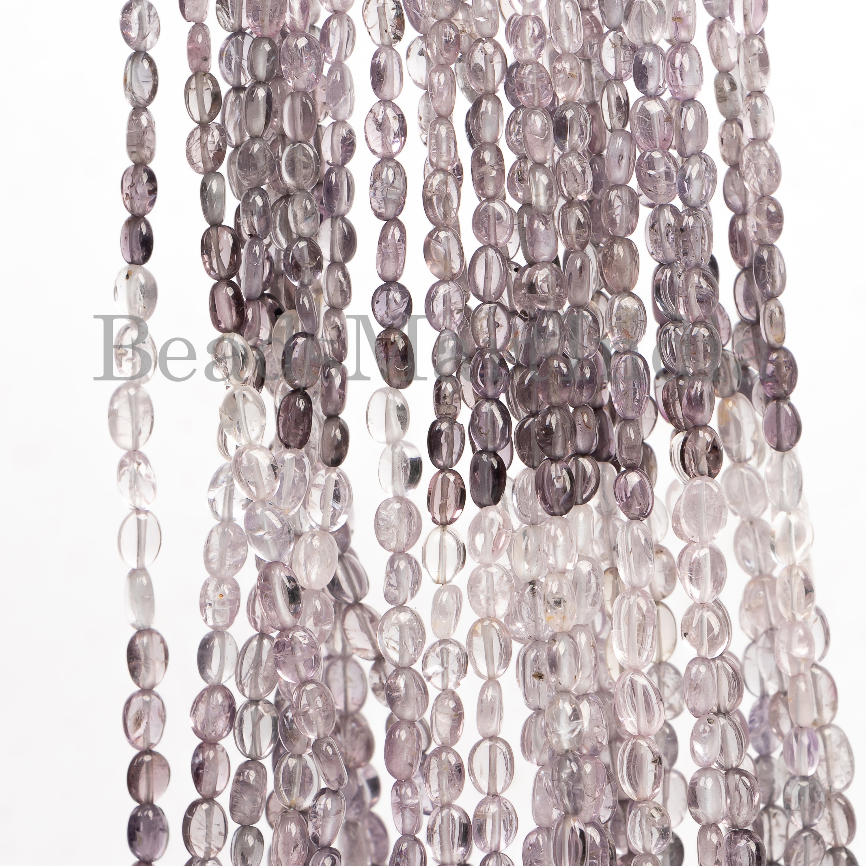 Violet Spinel Smooth Oval Shape Beads TGS-4981