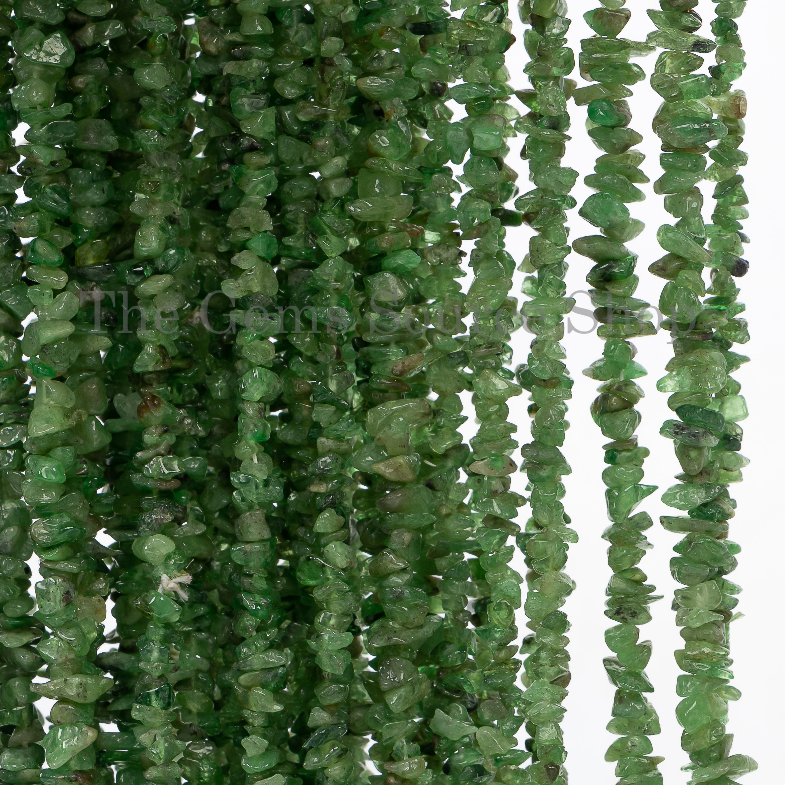 Tsavorite Center Drill Uncut Chips in wholesale price TGS-5016