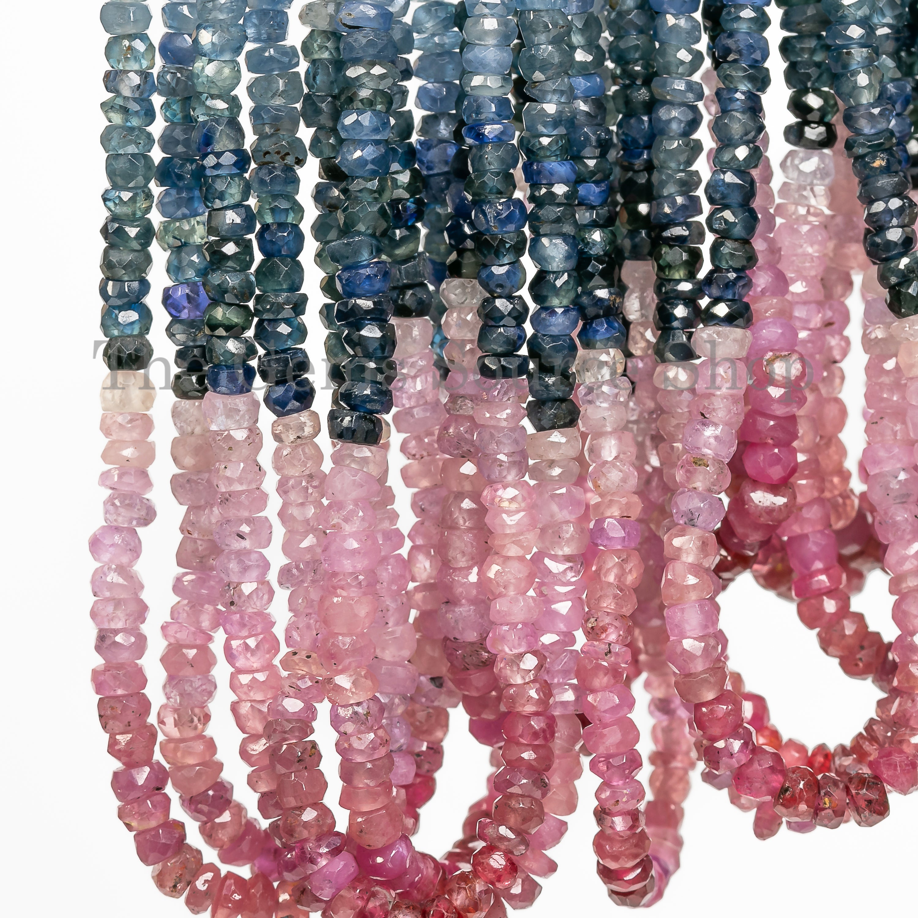 3-3.5mm Multi Sapphire Beads, Sapphire Briolettes Beads TGS-4565