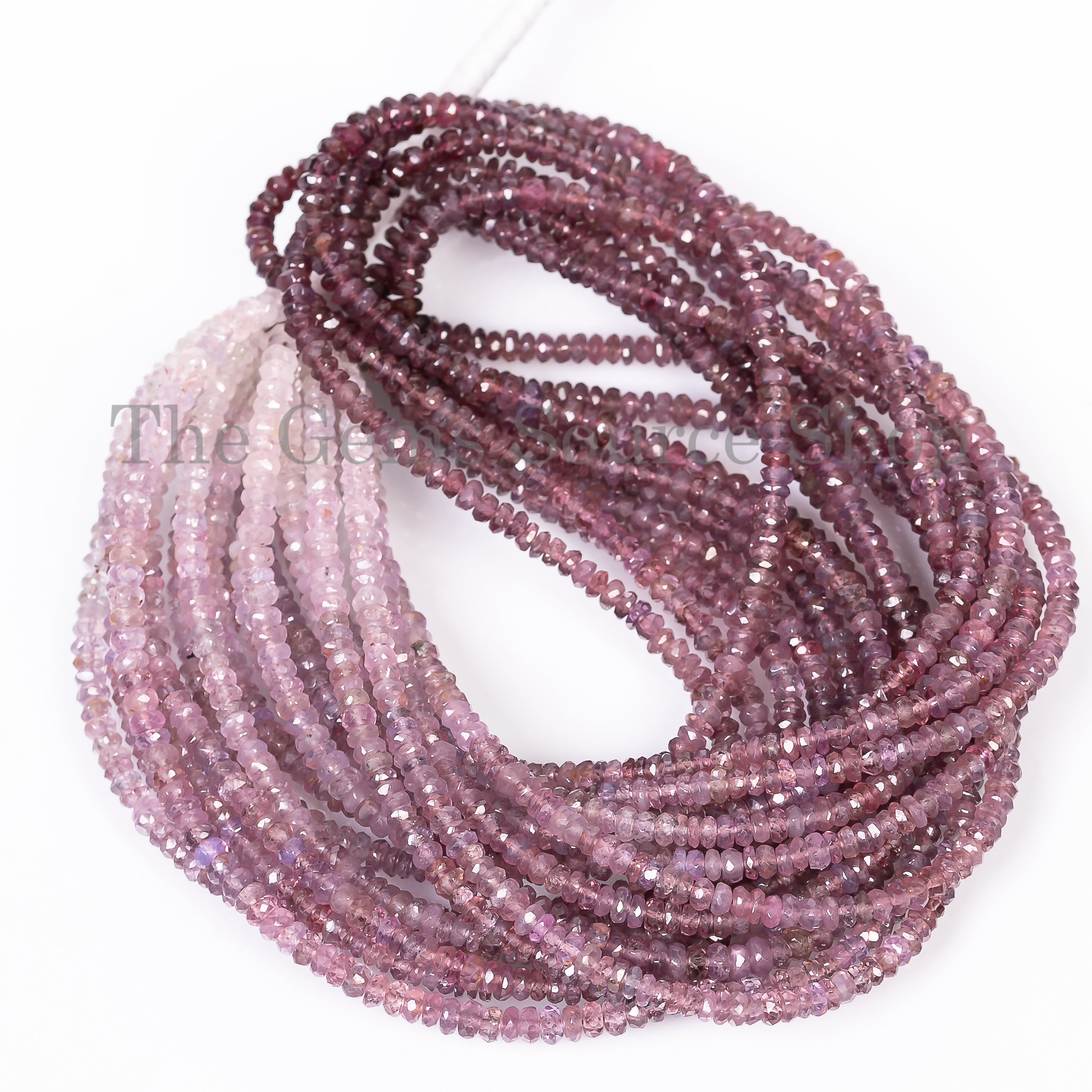 3.5mm Spinel Faceted Beads, Shaded Spinel Rondelle Beads TGS-4562