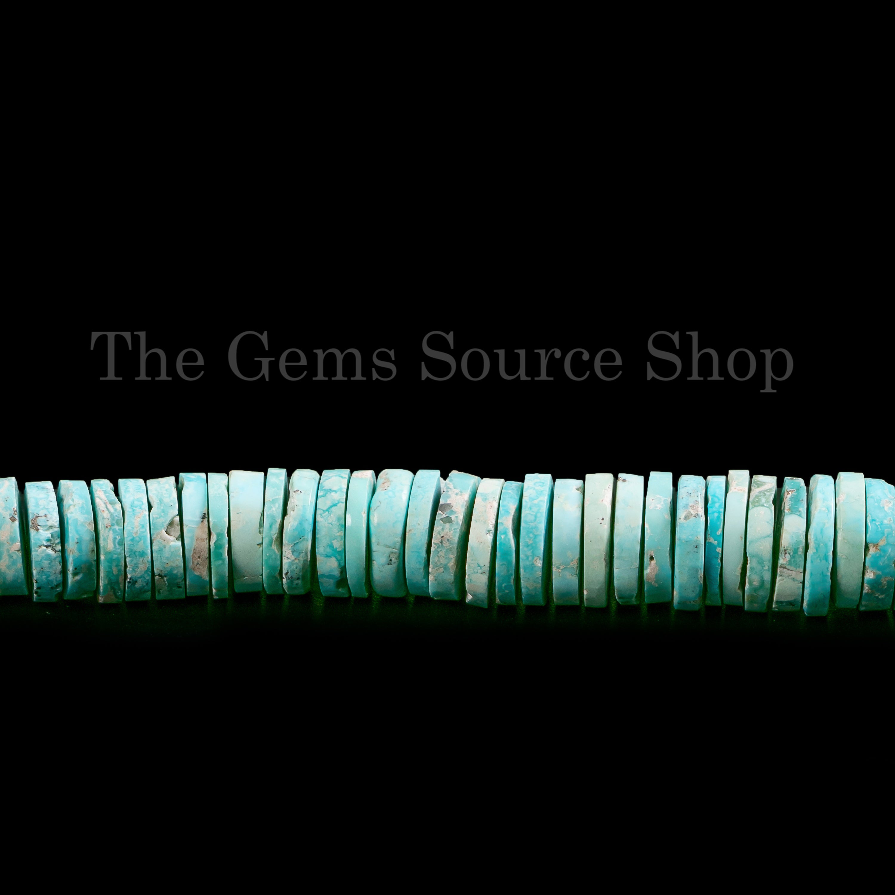 Sleeping Beauty Turquoise Tyre Shape Gemstone Beads TGS-4937