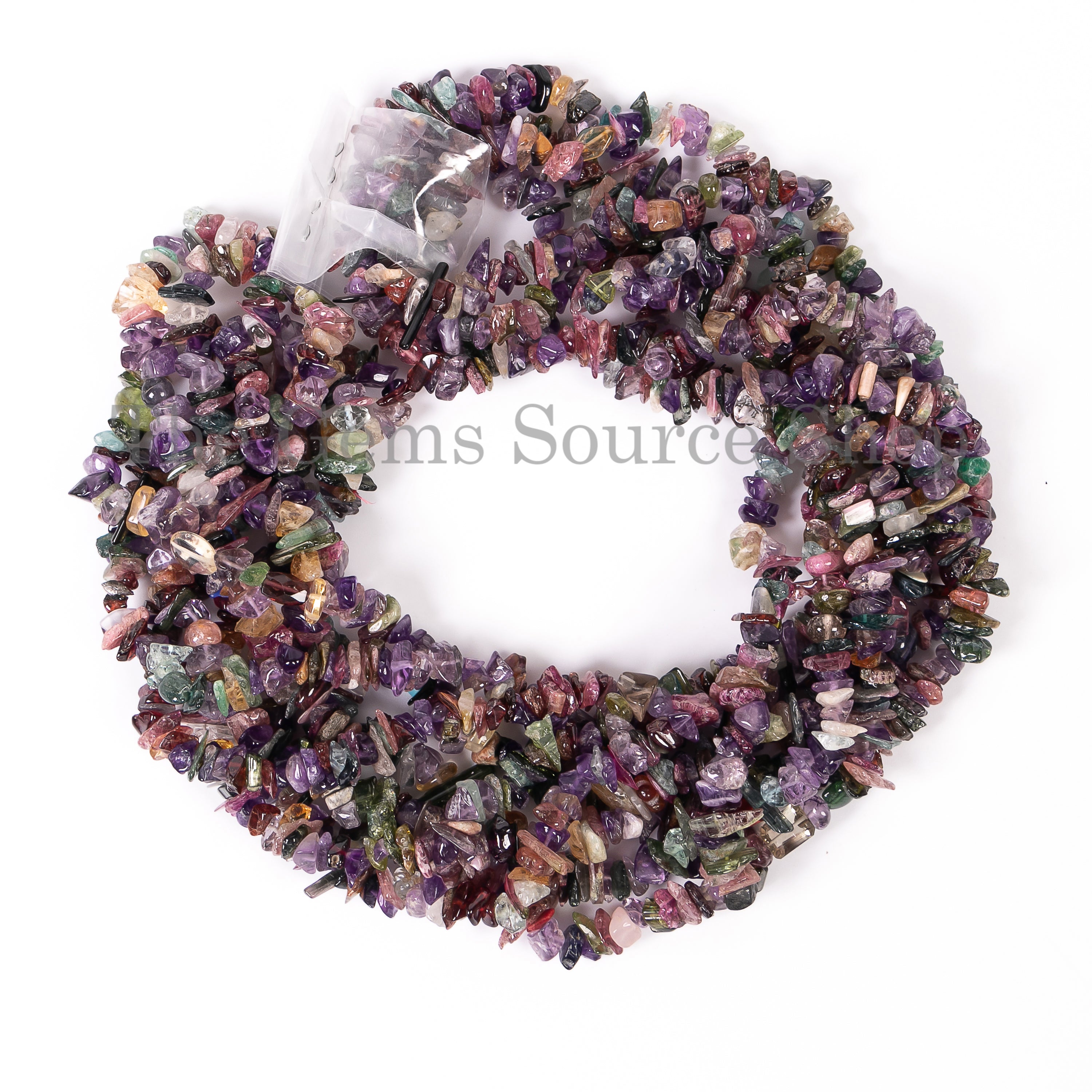 Multi Gemstone Smooth Chips Nuggets Beads For Jewelry Making TGS-4694
