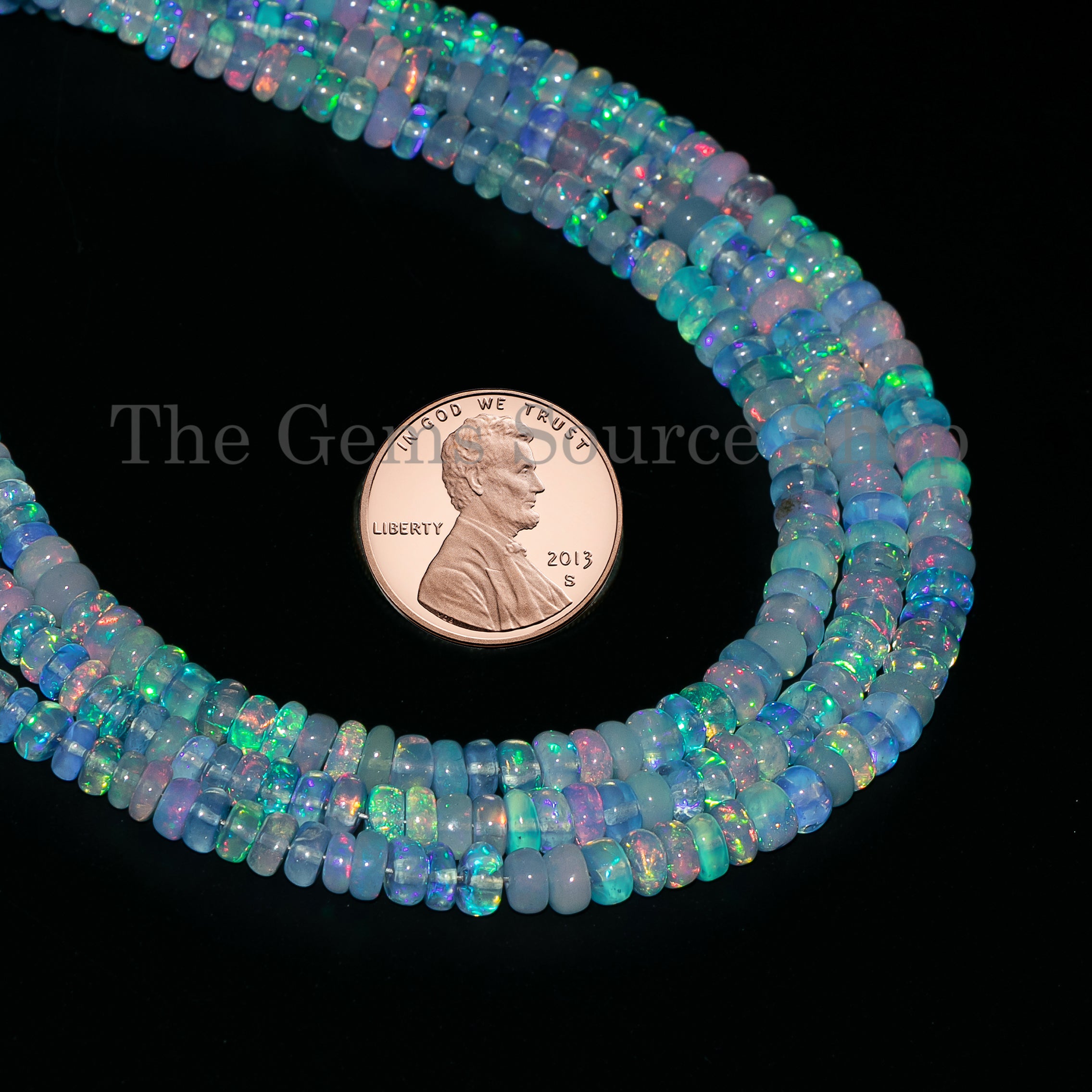 Lavender opal plain rondelle Shape Gemstone Beads TGS-4811