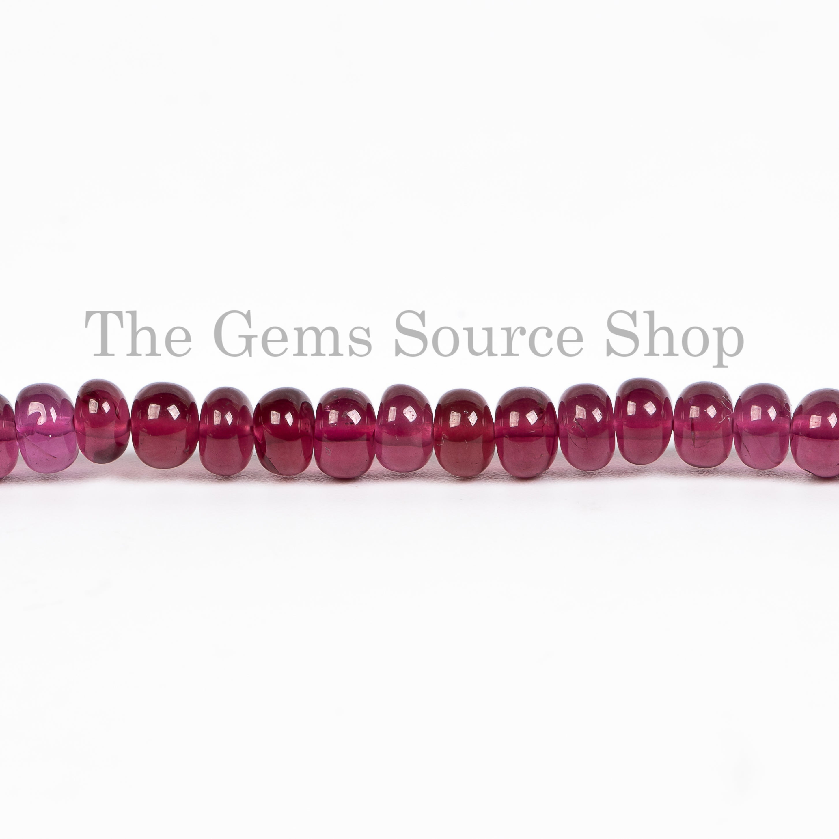 Rhodolite garnet plain rondelle Shape beads TGS-4836