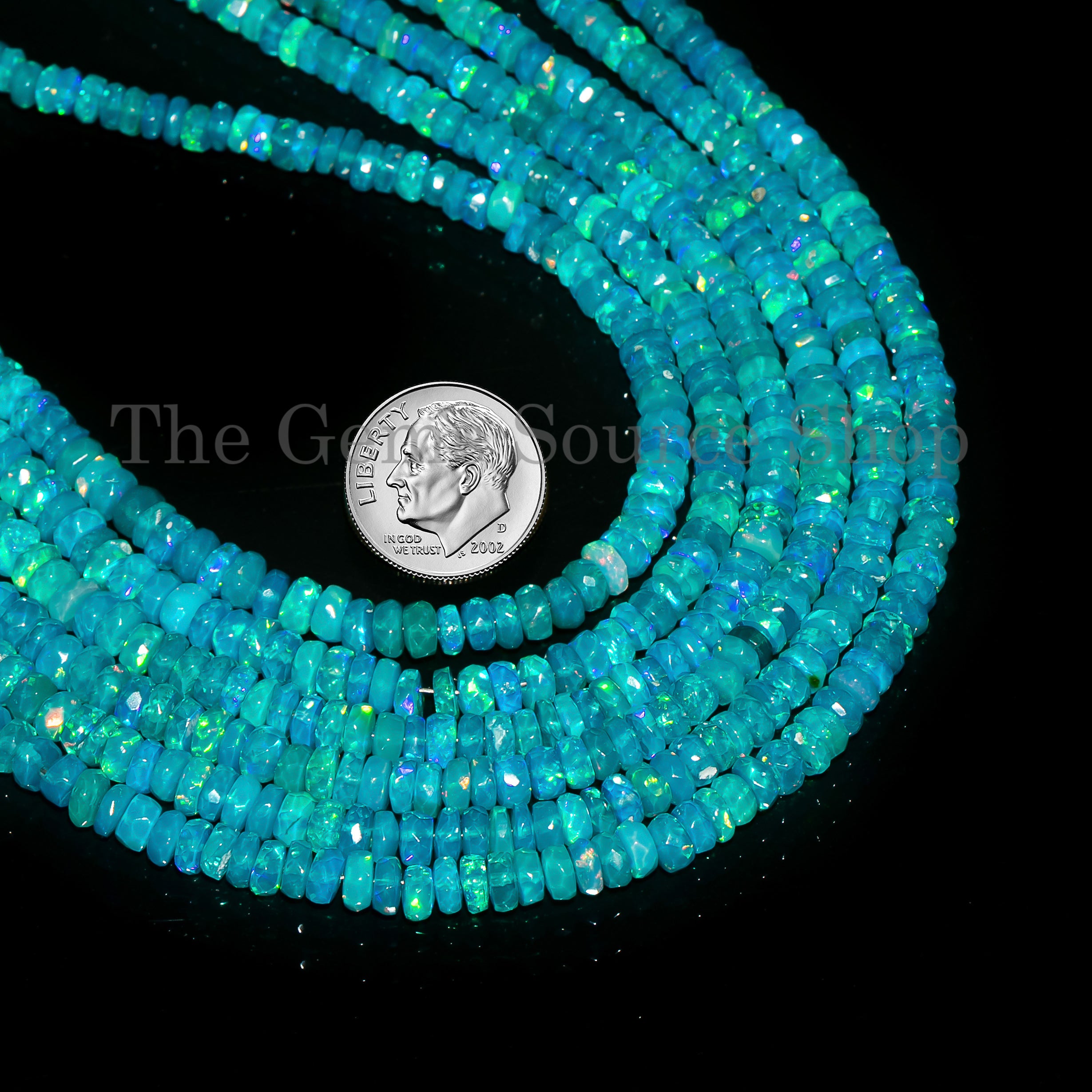 Faceted Rondelle Gemstone