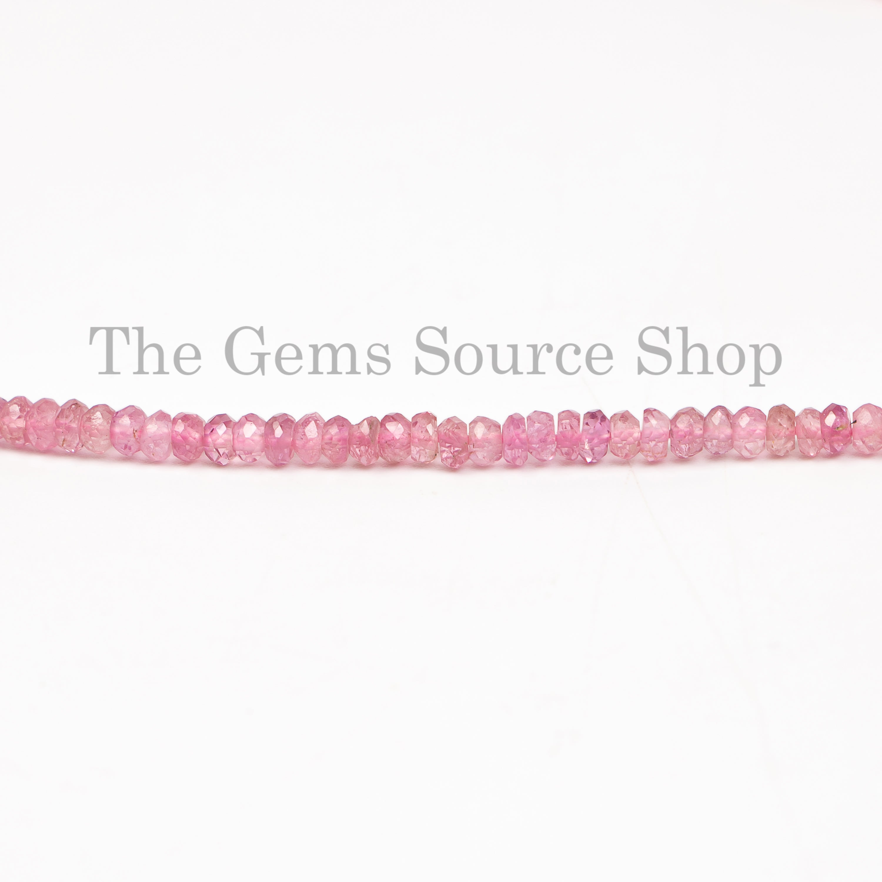 2.25-3 mm Pink Tourmaline Faceted Rondelle Beads TGS-4731