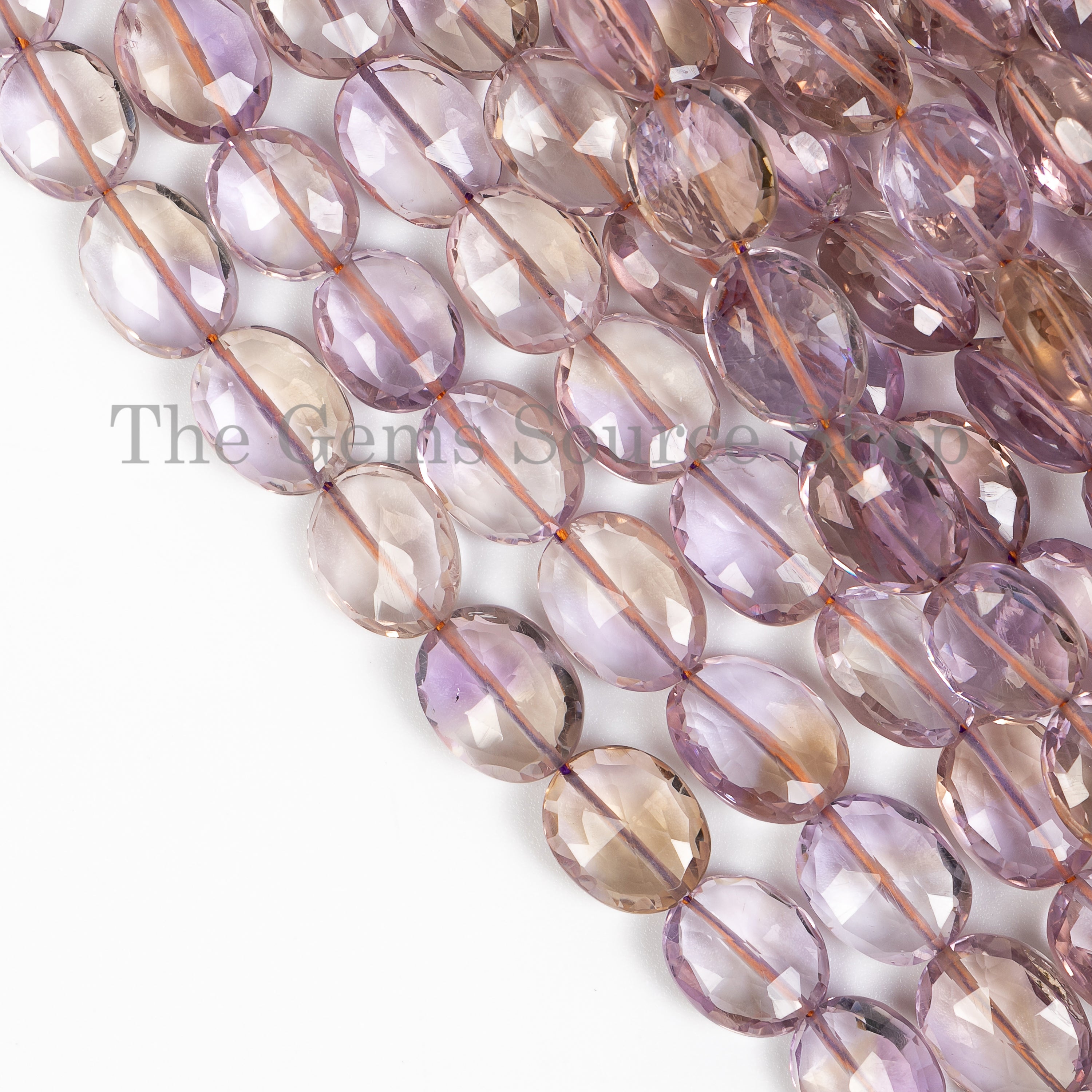 7.5x9.5-10x13 mm ametrine faceted oval shape gemstone beads TGS-4755