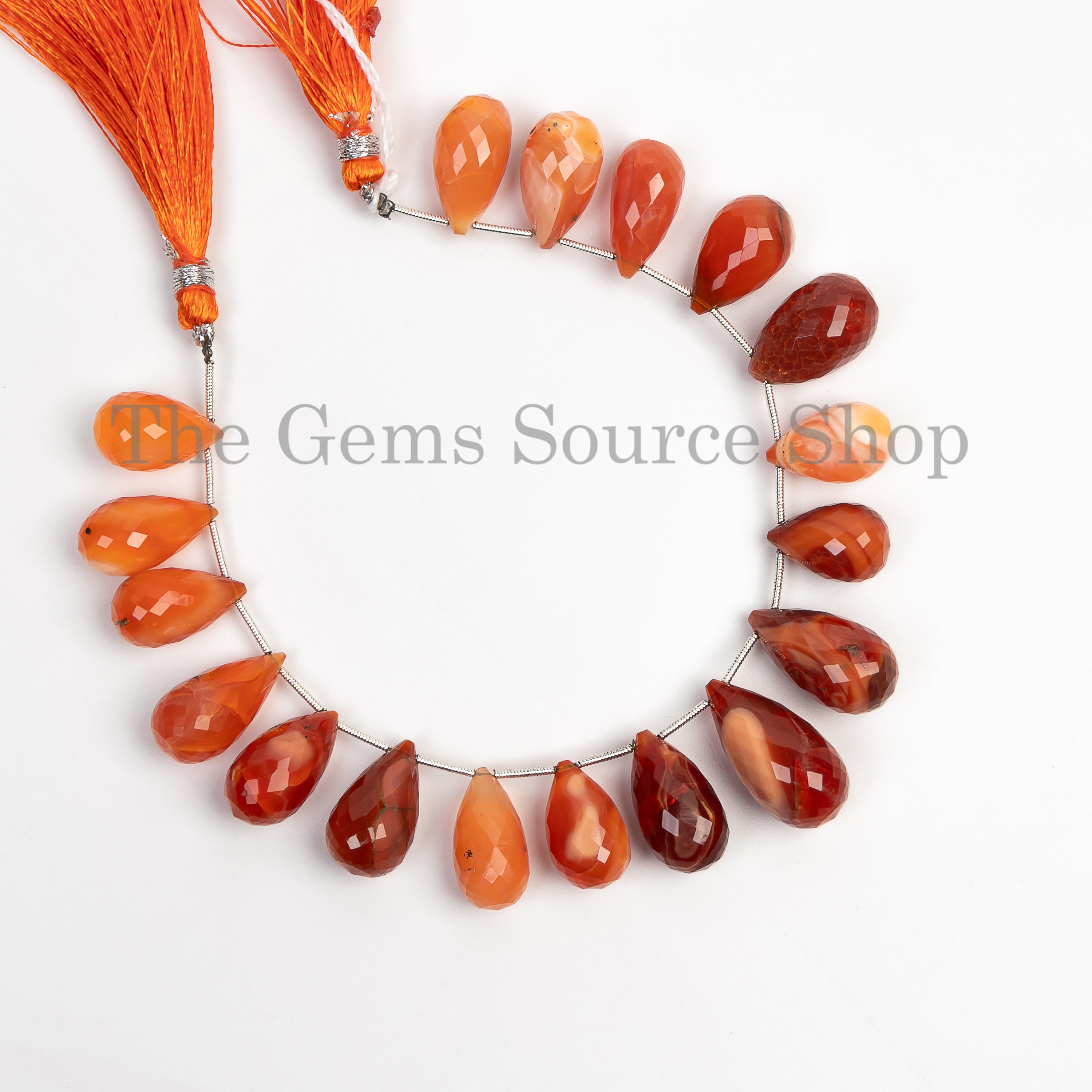 Long Faceted Tear Drops Natural Mexican Opal Bulk Beads Strand- 10x18-12x21mm-8"