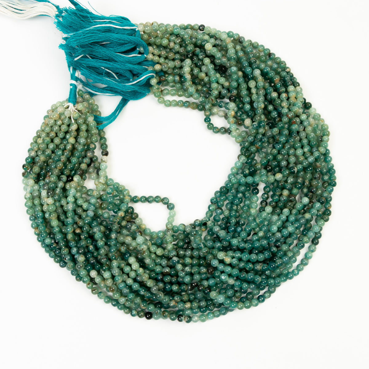 Plain Round Grandidierite Center Drilled Bulk Gemstone Beads Strand ...