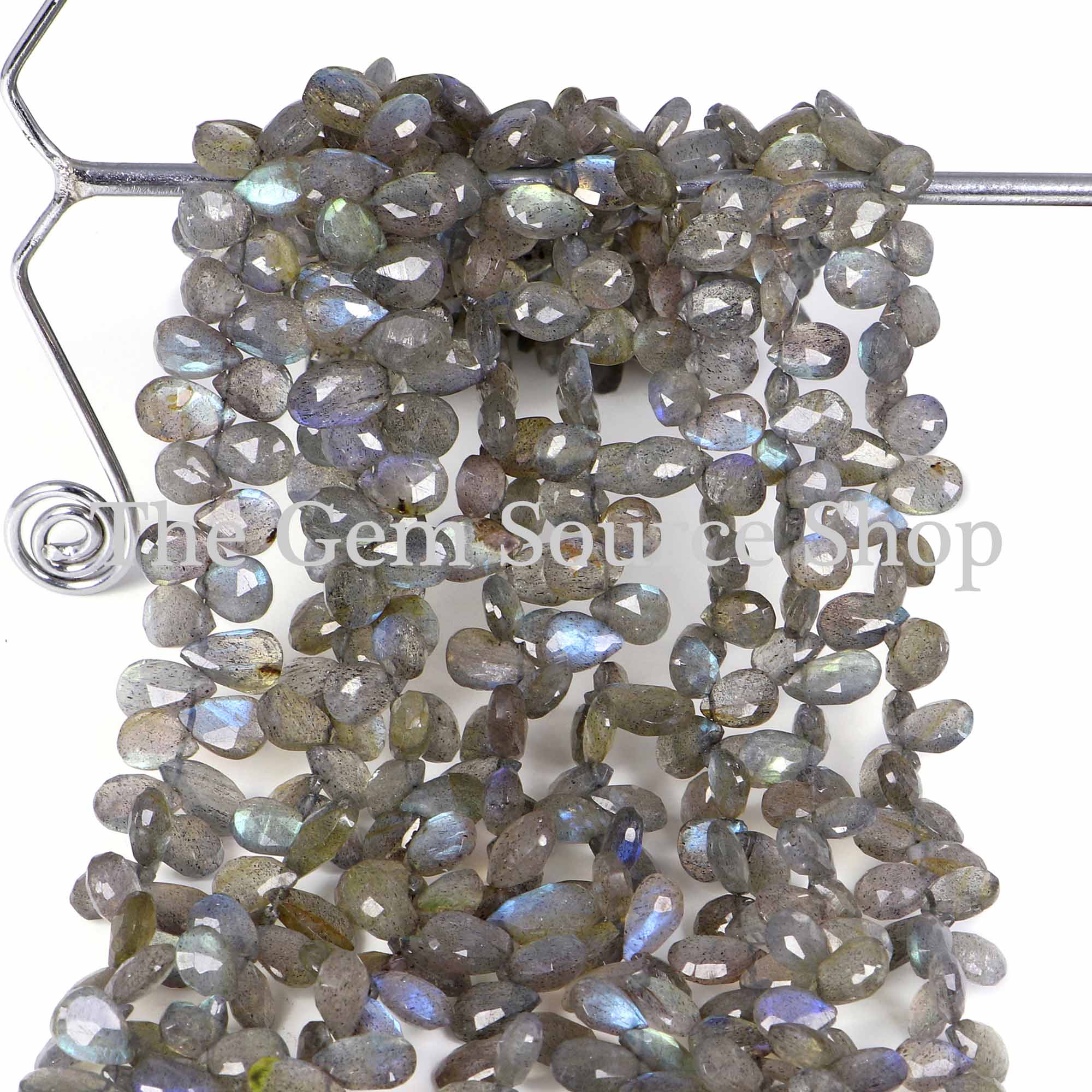 Wholesale Labradorite Beads, Labradorite Faceted Beads, Labradorite Pear Shape Beads, Gemstone Beads