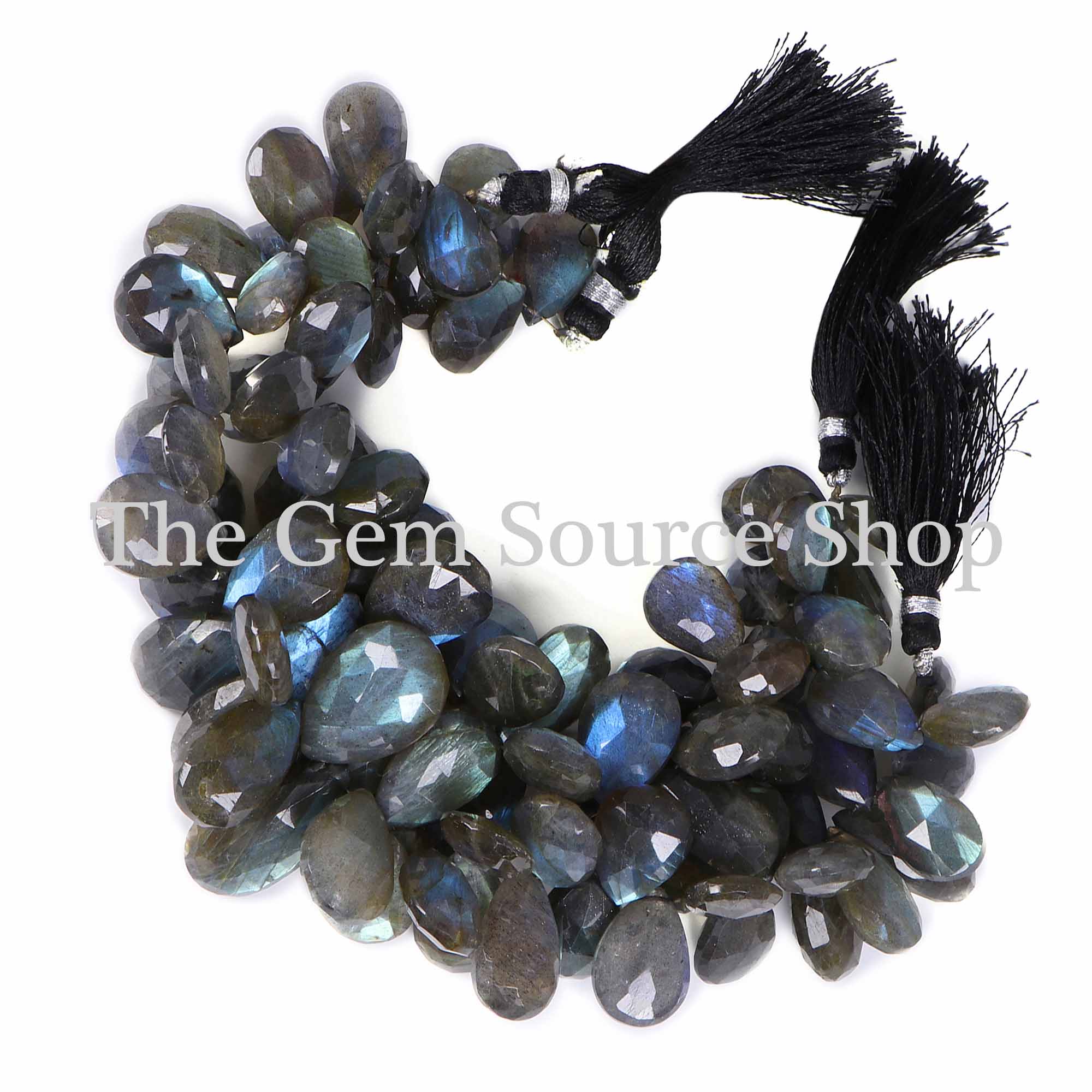 Super Top Quality Natural Labradorite Beads, Labradorite Faceted Beads, Labradorite Pear Shape Beads