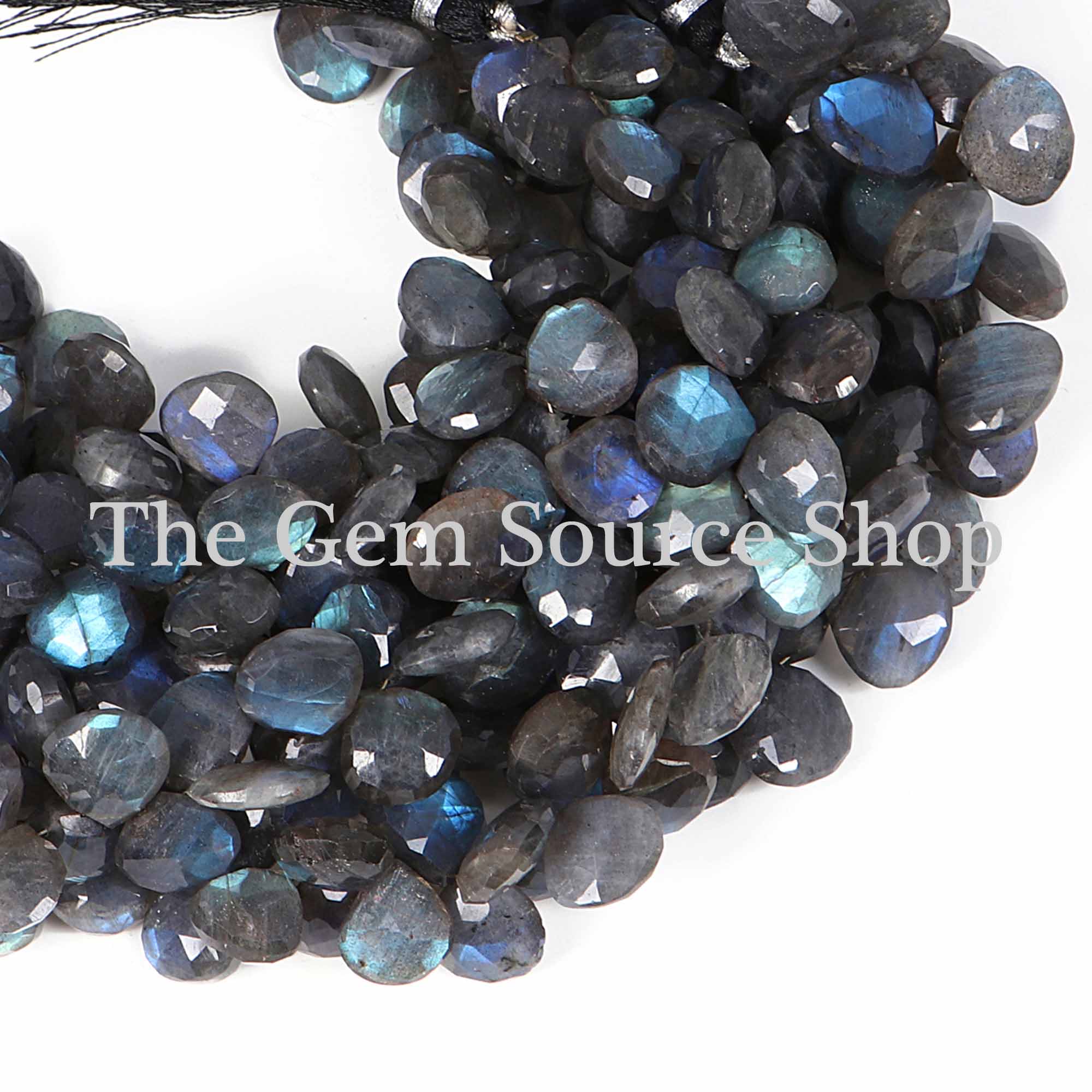 Natural Labradorite Beads, Labradorite Faceted Beads, Labradorite Heart Beads, Wholesale Beads
