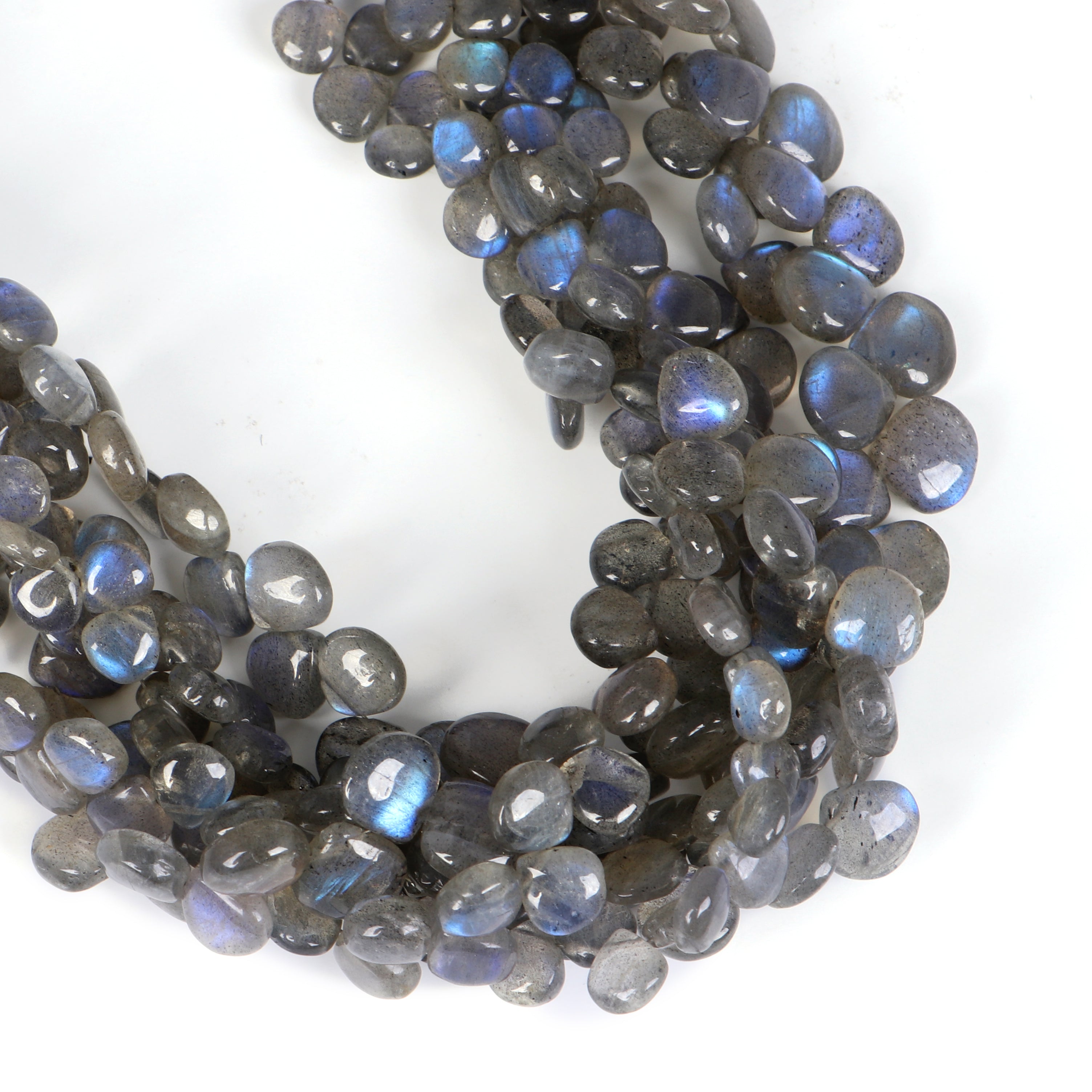 Best Quality labradorite plain smooth heart shape gemstone beads