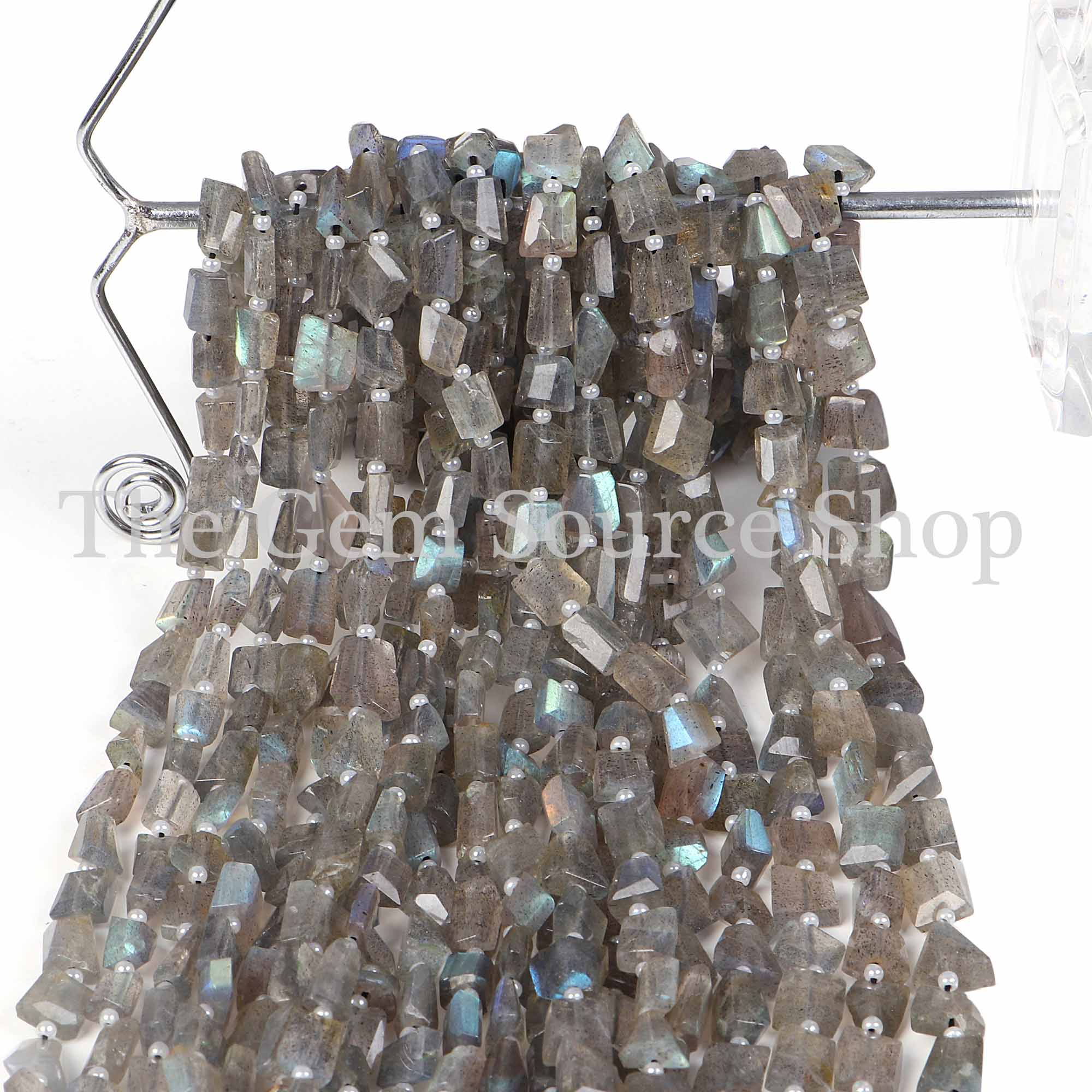 Labradorite Faceted Beads, Labradorite Nugget Beads, Faceted Nugget Beads, Beads For Jewelry