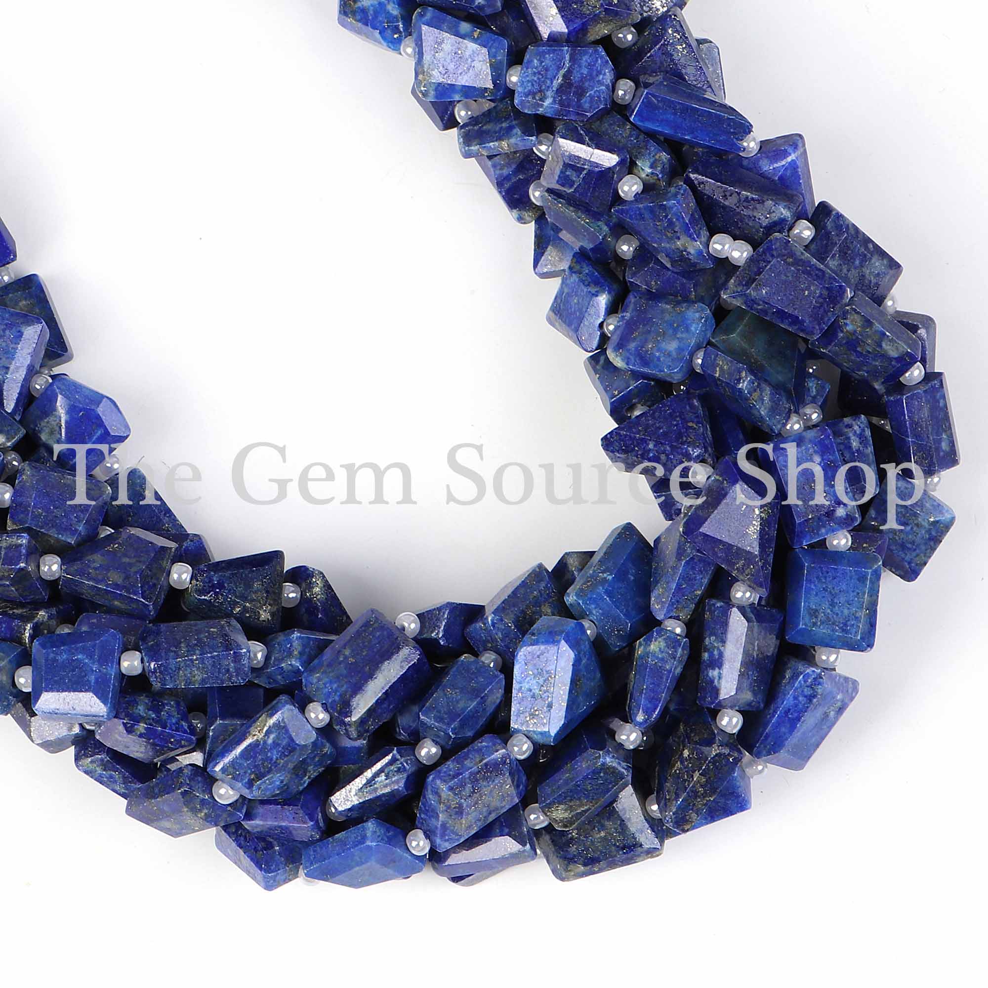 Lapis Lazuli Beads, Lapis Lazuli Faceted Nugget Beads, Lapis Lazuli Fancy Nugget Beads, Wholesale Beads