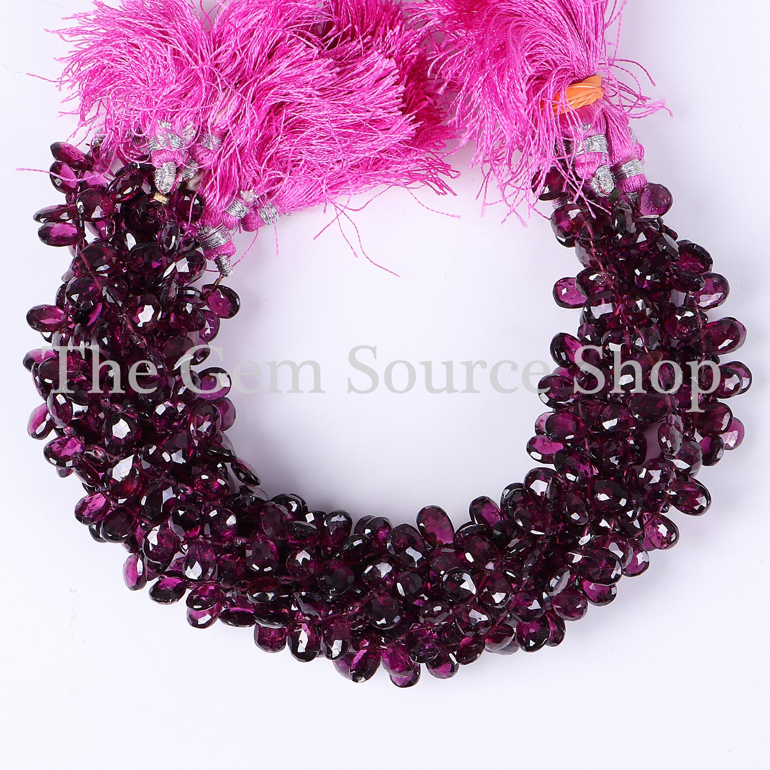Rhodolite Garnet Beads, Garnet Faceted Beads, Garnet Pear Shape Beads, Wholesale Gemstone Beads