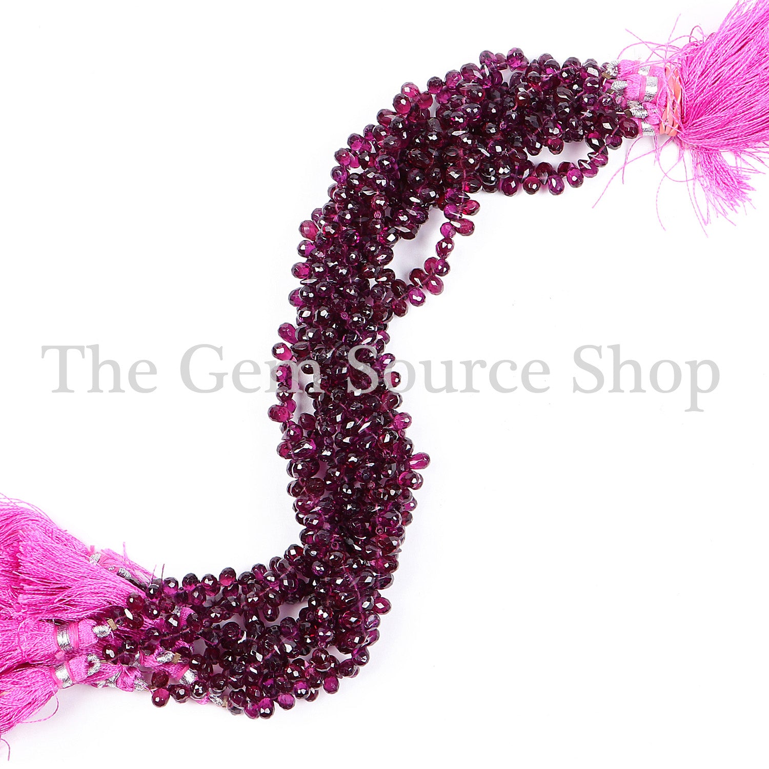 Rhodolite Garnet Beads, Garnet Faceted Beads, Garnet Drop Shape Beads, Rhodolite Garnet Gemstone