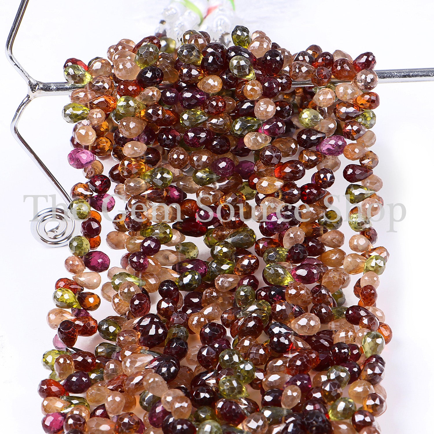 Faceted Drop Shape Beads