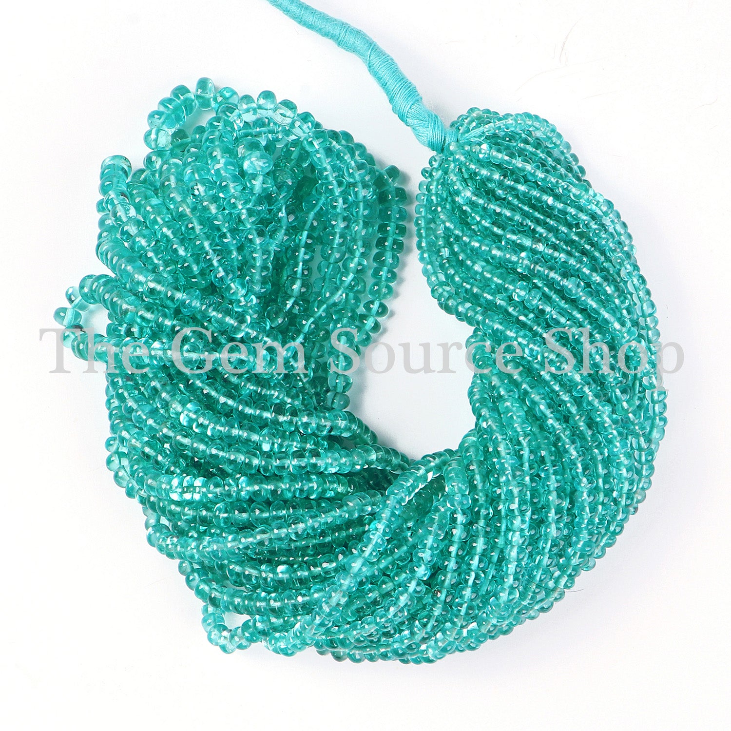 Apatite Beads, Apatite Smooth Rondelle Beads, Plain Apatite Beads, Apatite Gemstone Beads