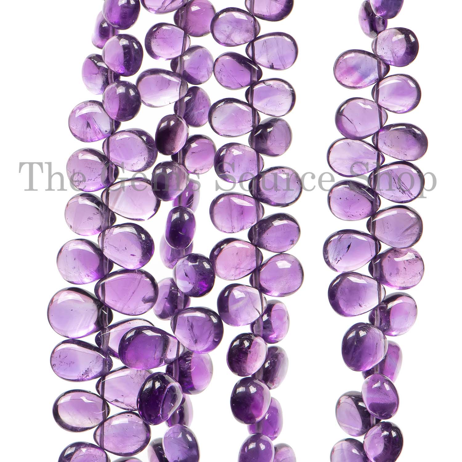 Amethyst Smooth Pear Briolette, Wholesale Gemstone Beads, Jewelry Making Beads