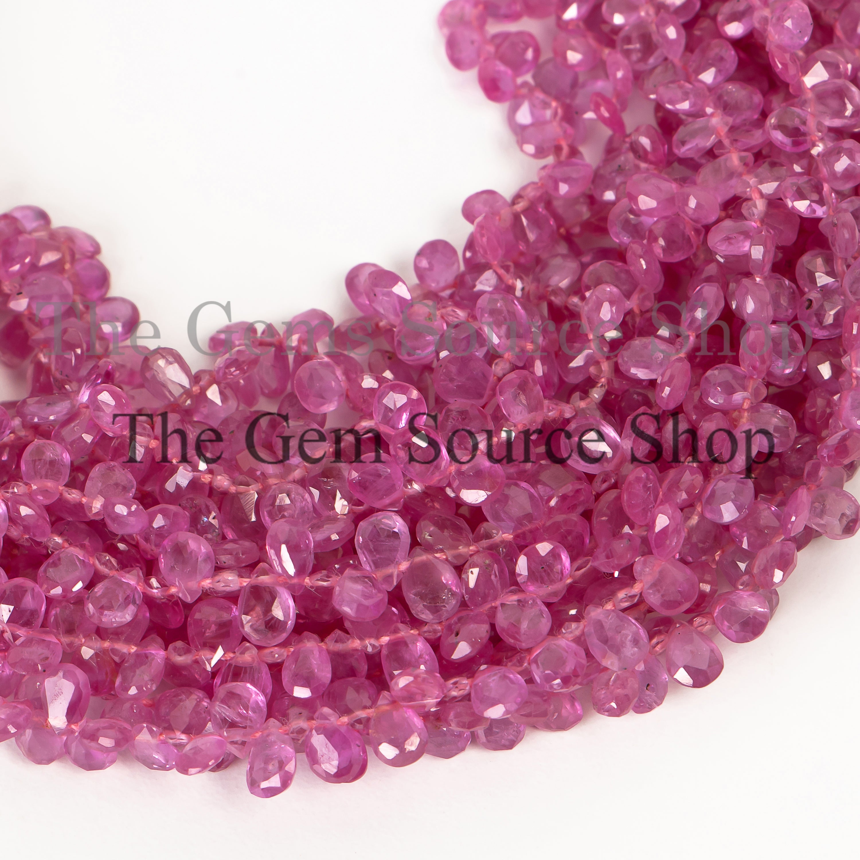 Natural Burma Ruby Beads