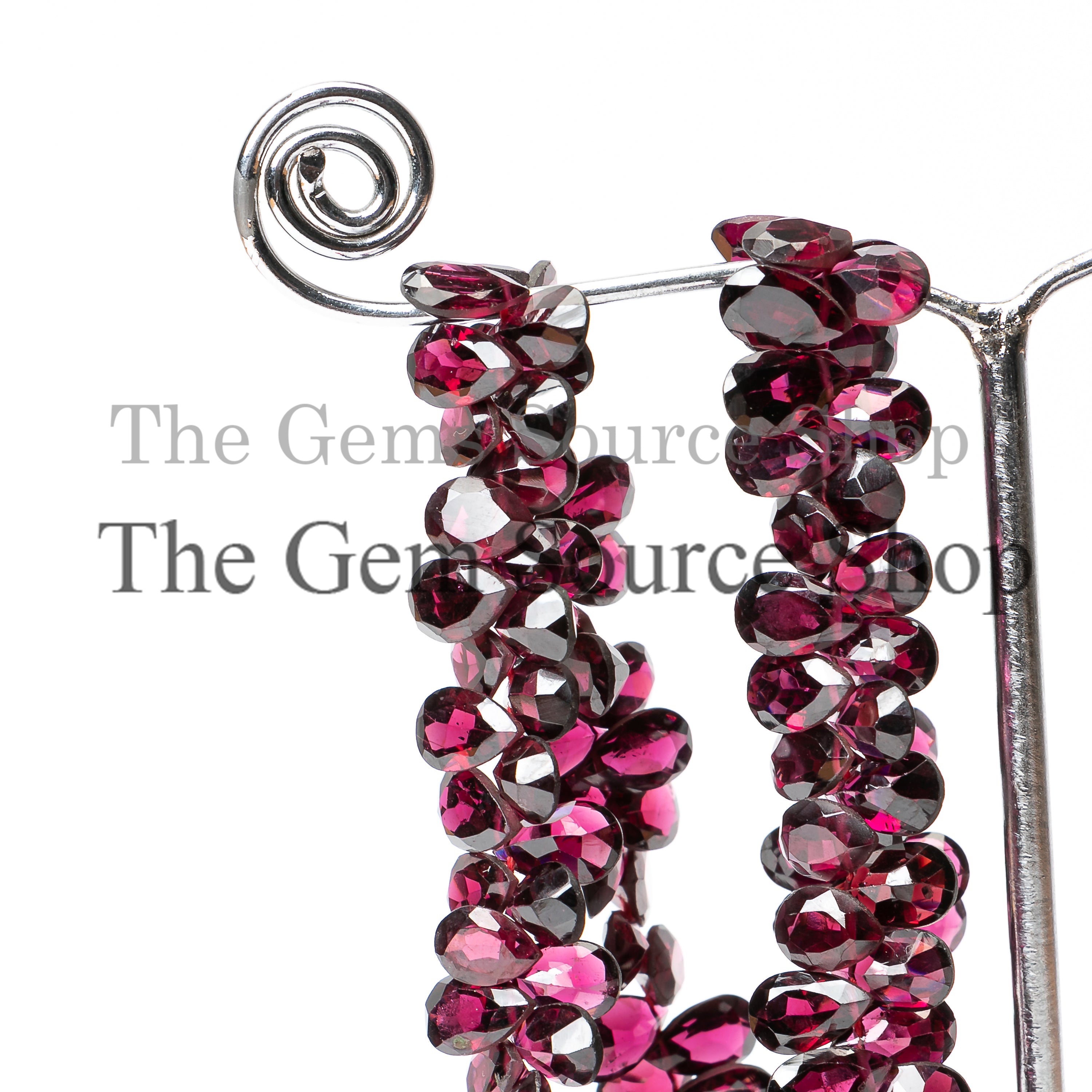 Rhodolite Garnet Faceted Briolette cut Pear Shape Beads, Rhodolite Garnet Beads, Rhodolite Garnet, Faceted Pear Shape Beads Briolette