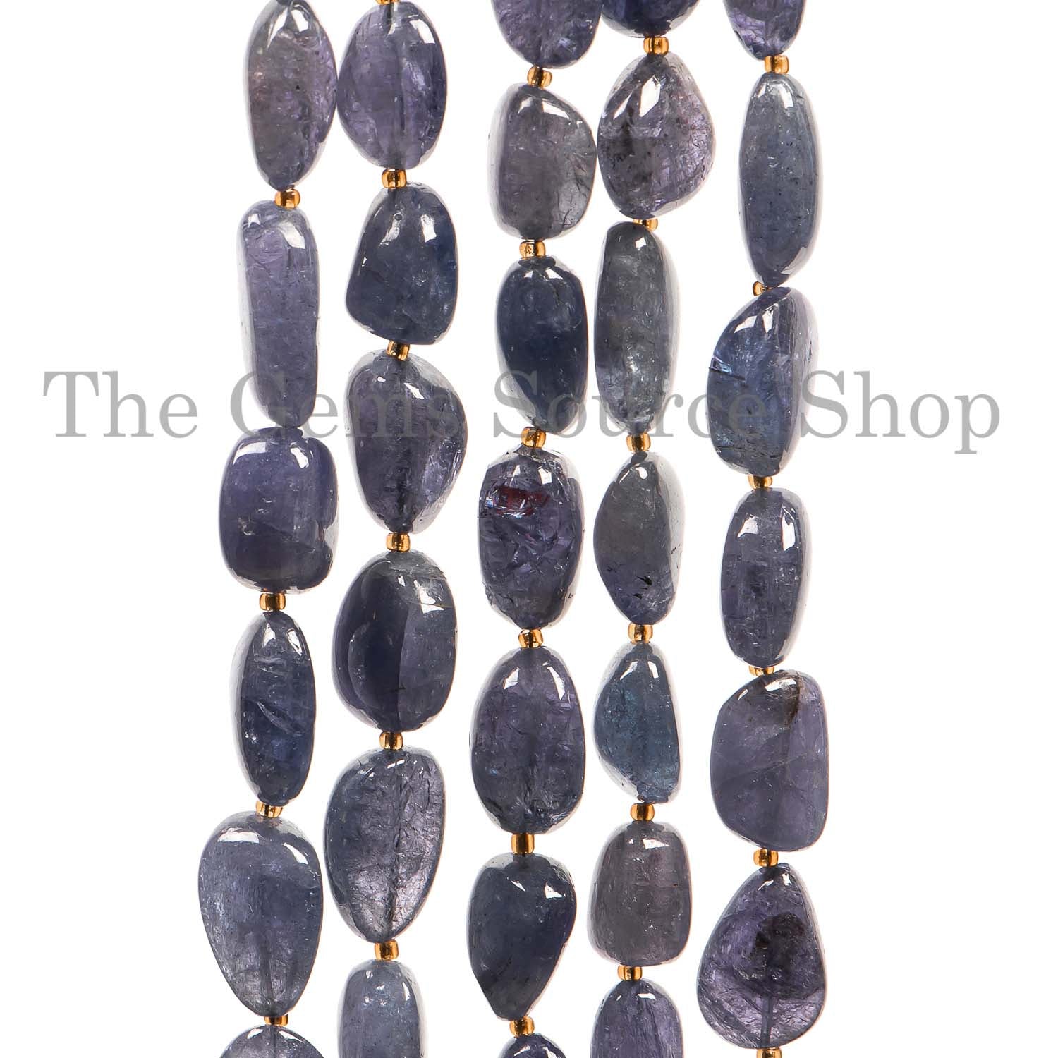 Natural Tanzanite Smooth Nugget Beads, Fancy Gemstone Beads, Wholesale Beads