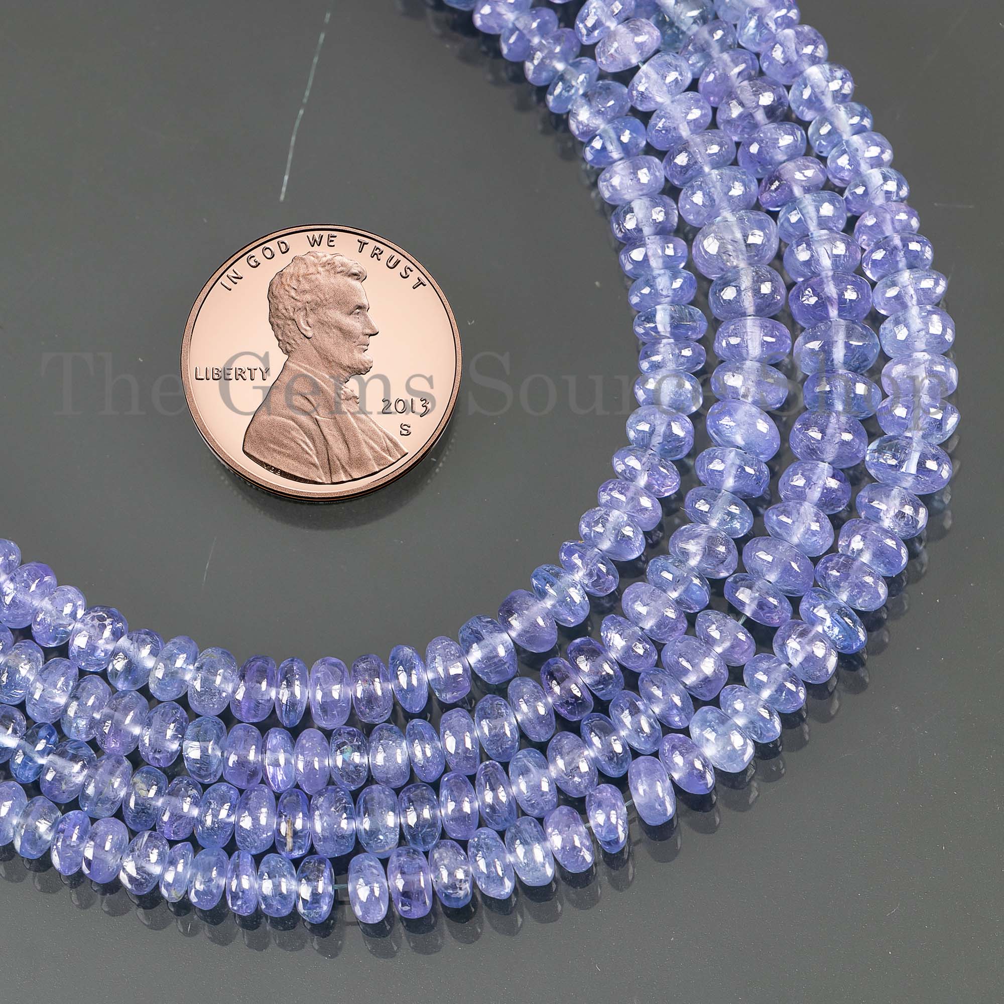 Tanzanite Plain Rondelle Beads, 3.5-6mm Tanzanite Smooth Beads, Tanzanite Beads, Beads For Jewelry