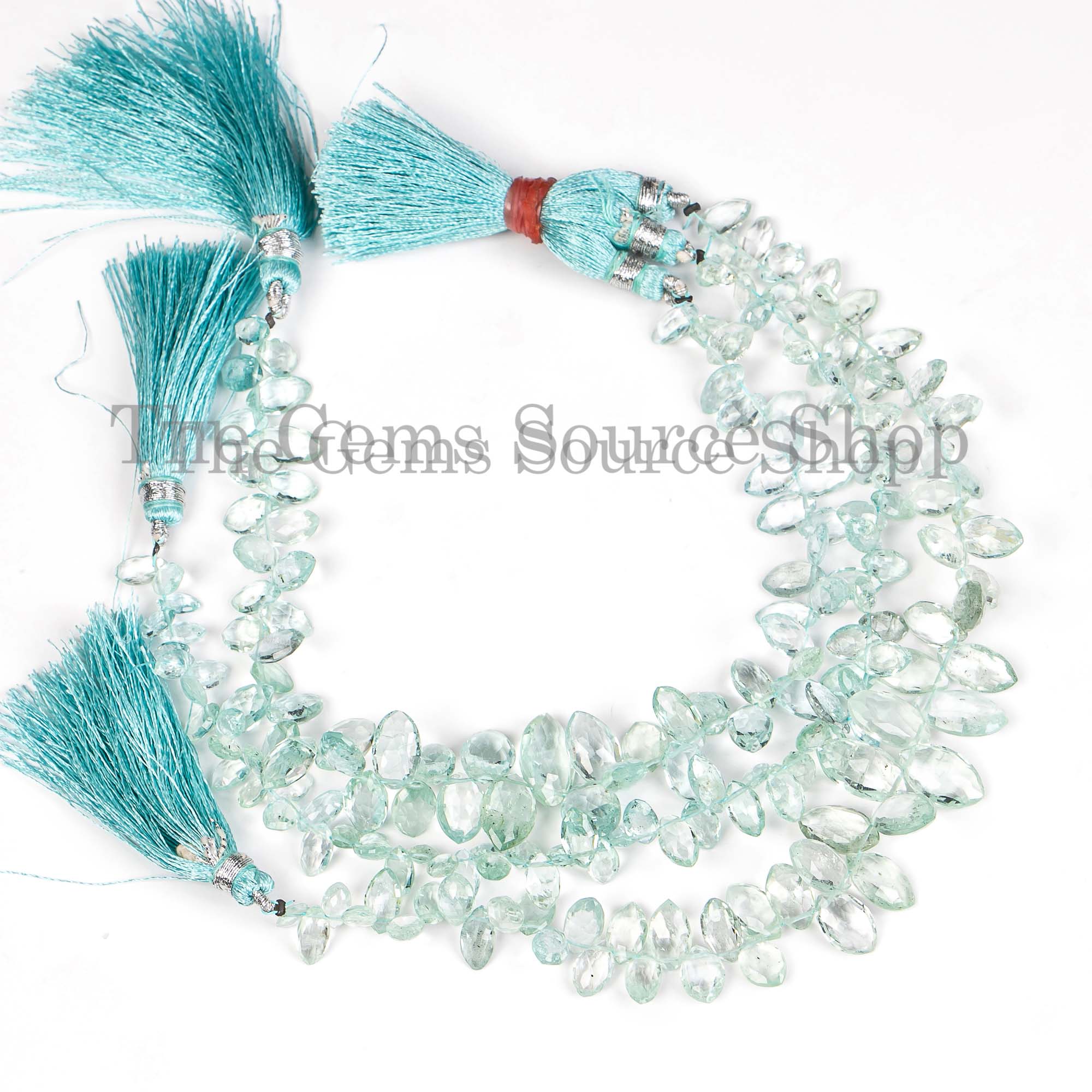 Natural Aquamarine Beads, Aquamarine Marquise Shape Beads, Aquamarine Gemstone