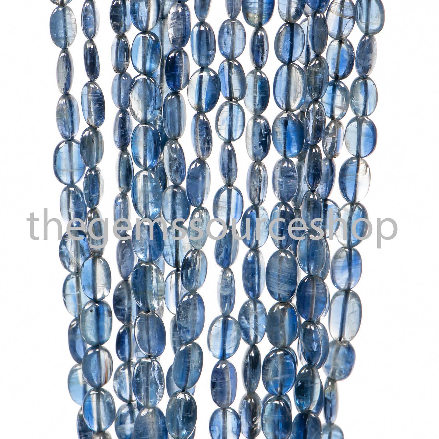 Natural Kyanite Oval Briolette, Smooth Gemstone Beads, Wholesale Beads