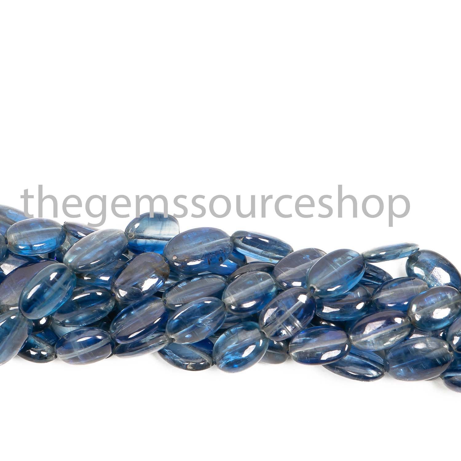 Natural Kyanite Smooth Oval Beads, Gemstone Beads Briolette, Wholesale Beads