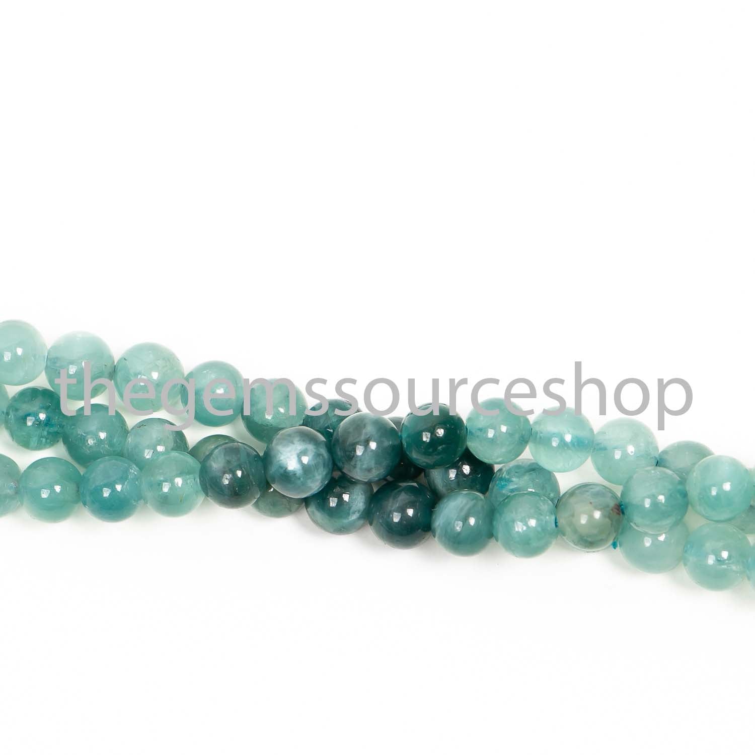 Grandidierite Round Ball Beads, Smooth Gemstone Beads, Craft Loose Beads