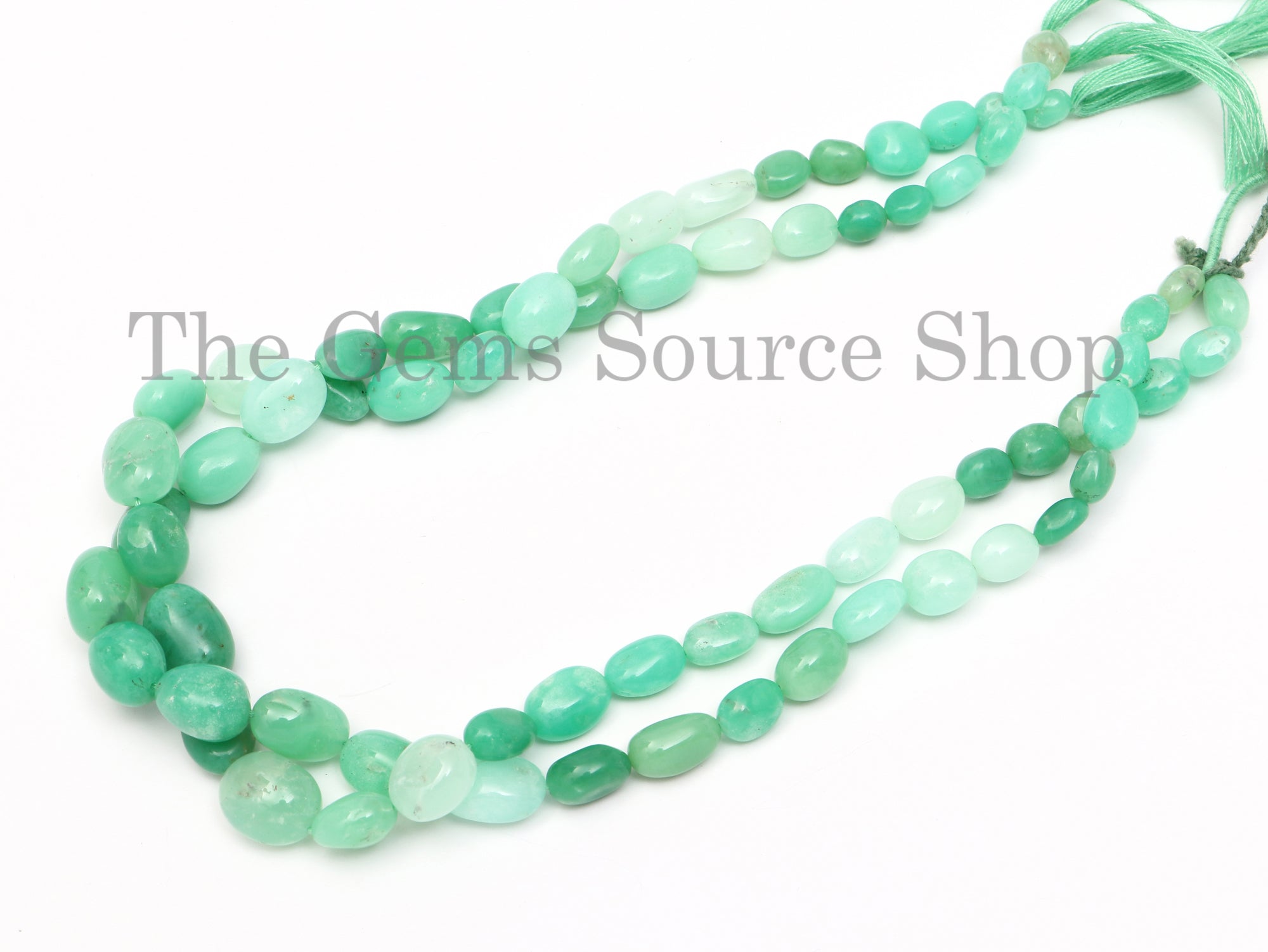 Natural Chrysoprase Smooth Nuggets Beads, Chrysoprase Plain Nuggets Beads