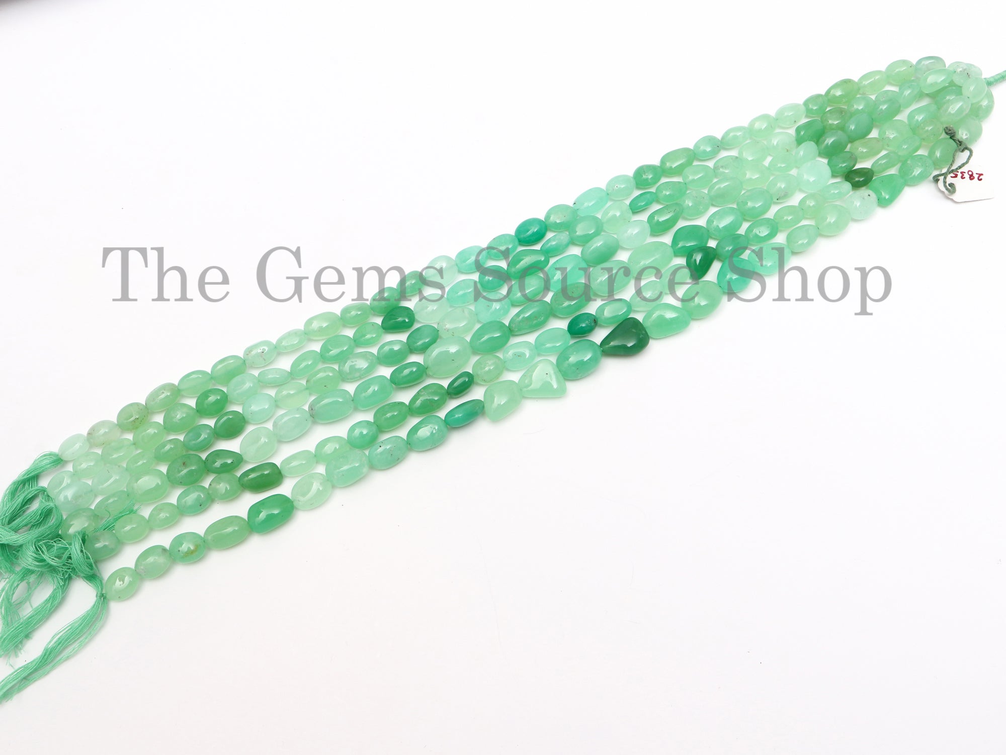 Natural Chrysoprase Smooth Nuggets Beads, Chrysoprase Beads, Nugget Beads