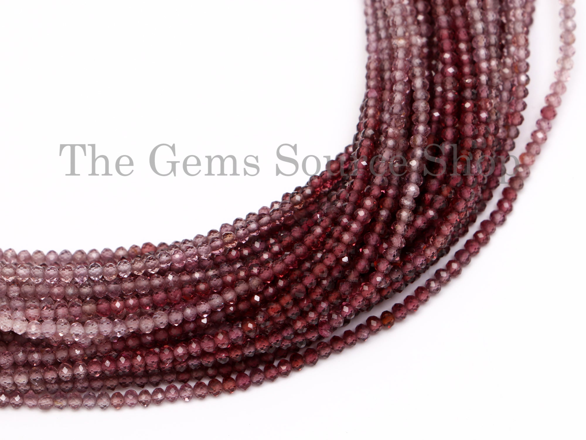 Shaded Light Pink Spinel Faceted Rondelle Beads, Spinel Rondelle Beads, Spinel Faceted Beads, Spinel Beads, Faceted Beads, Micro Tiny Beads