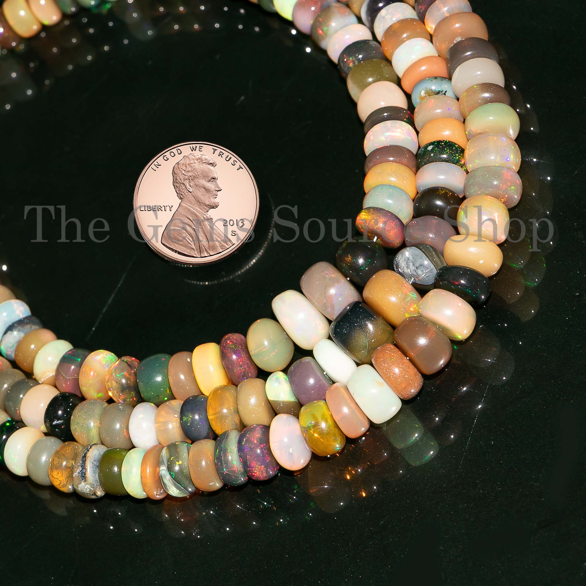 Disco Opal Smooth Rondelle, 6-8mm Disco Opal Plain Beads, Disco Opal Beads, Opal Smooth Rondelle, Opal Rondelle Beads