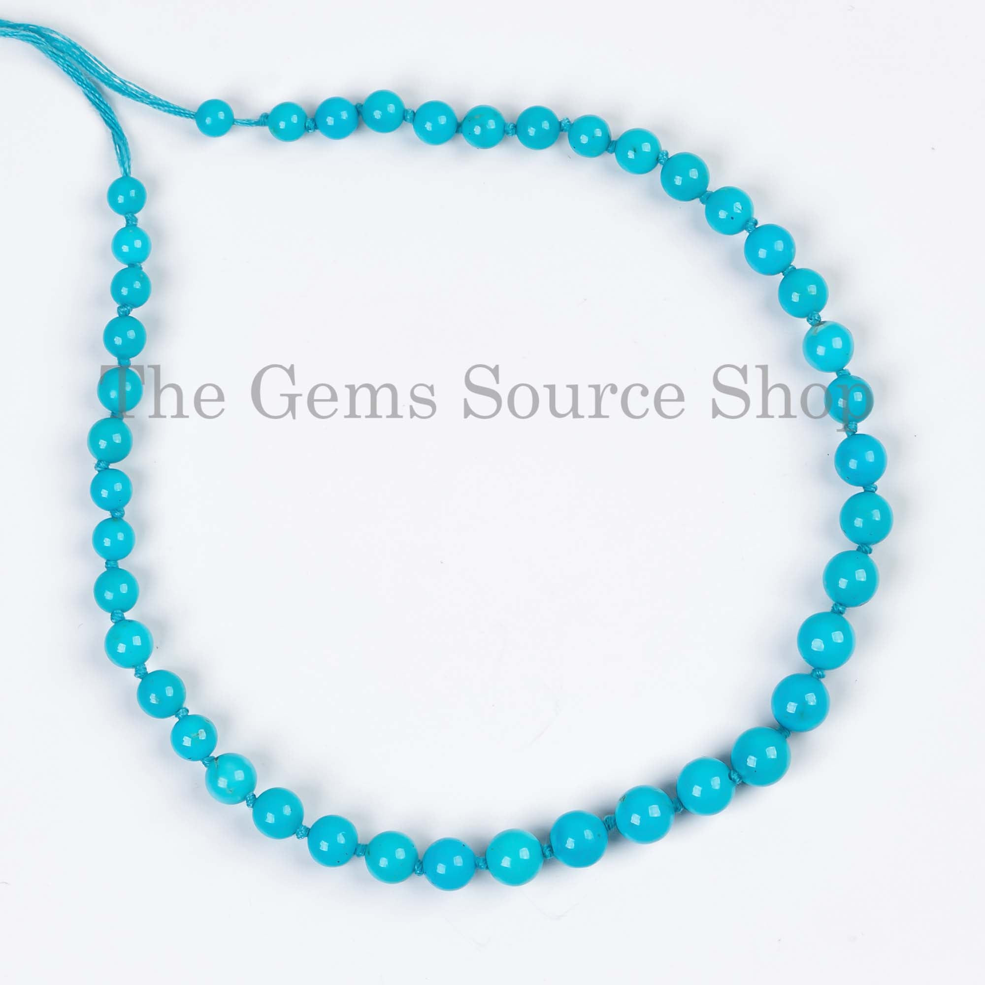 Top Quality Turquoise Plain Round Beads, Smooth Turquoise Round Beads, Turquoise Beads