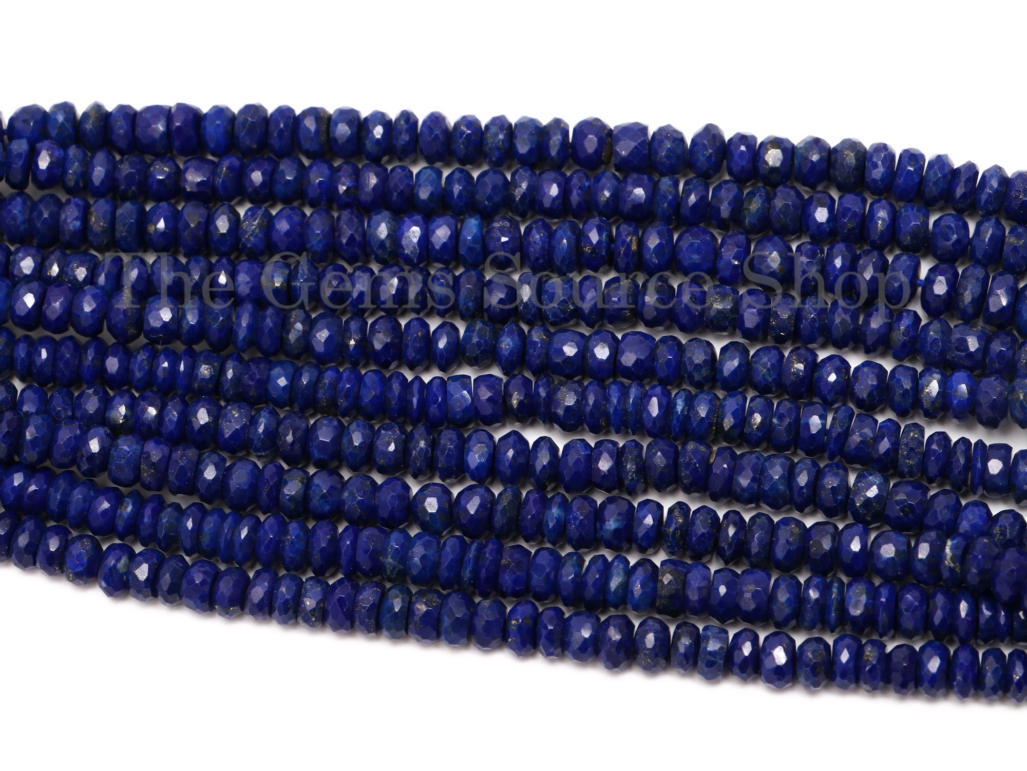 Blue Sapphire Beads, Sapphire Rondelle Beads, Sapphire Faceted Beads, Sapphire Gemstone Beads
