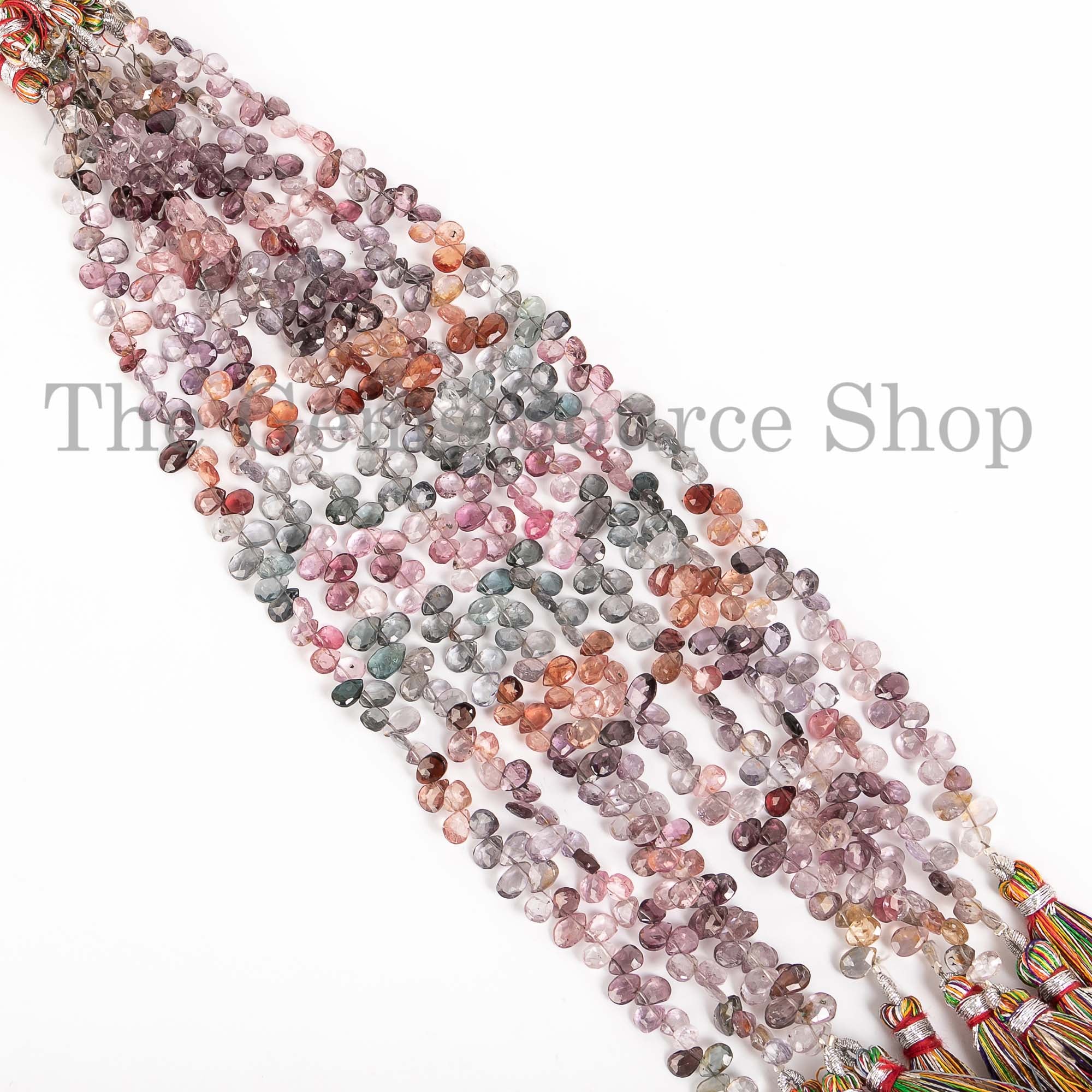 Natural Multi Spinel Beads, Multi Spinel Faceted Beads, Spinel Rondelle Shape Beads, Wholesale Beads