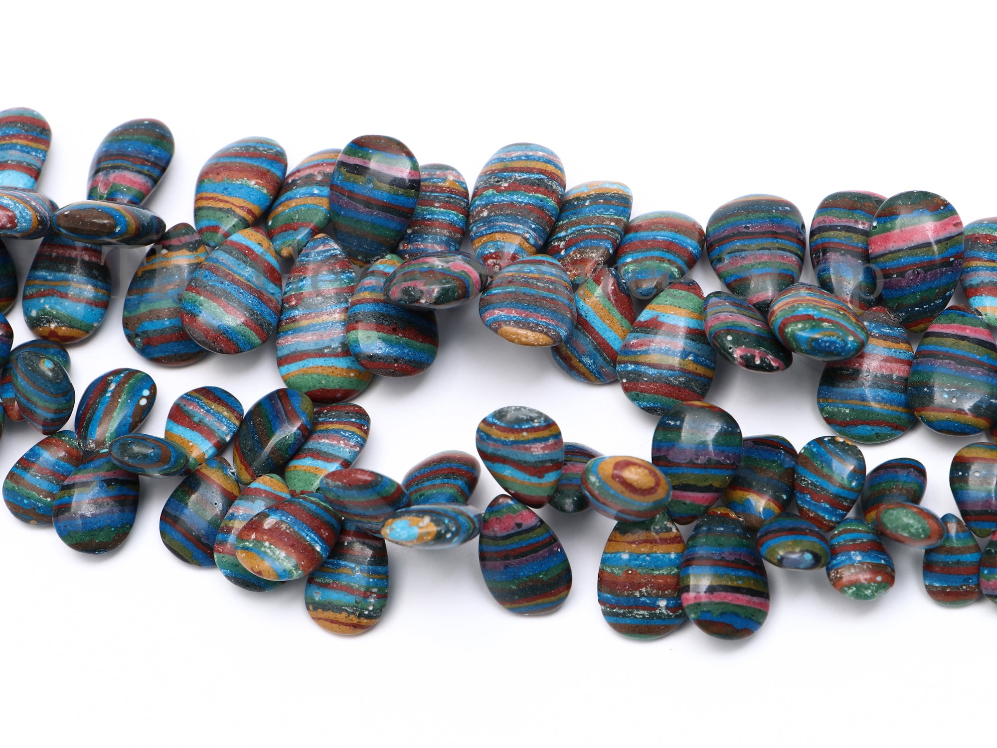 Rainbow Calsilica Beads, Rainbow Calsilica Pear Shape Beads, Rainbow Calsilica Smooth Beads, Rainbow Calsilica Gemstone Beads