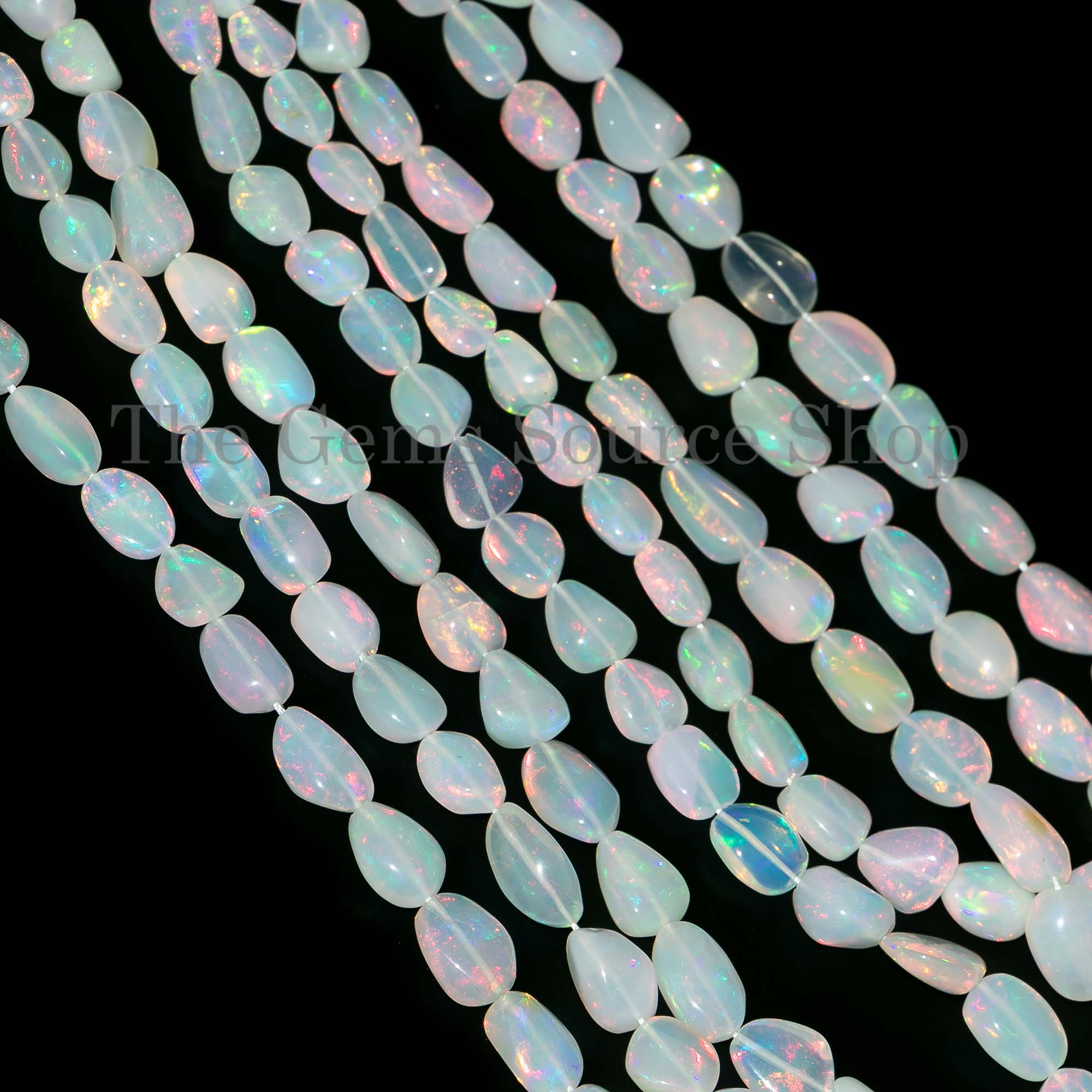 Natural Ethiopian Opal Plain Nugget Beads, Multi Fire Ethiopian Opal Beads, Fiery Ethiopian Opal Beads