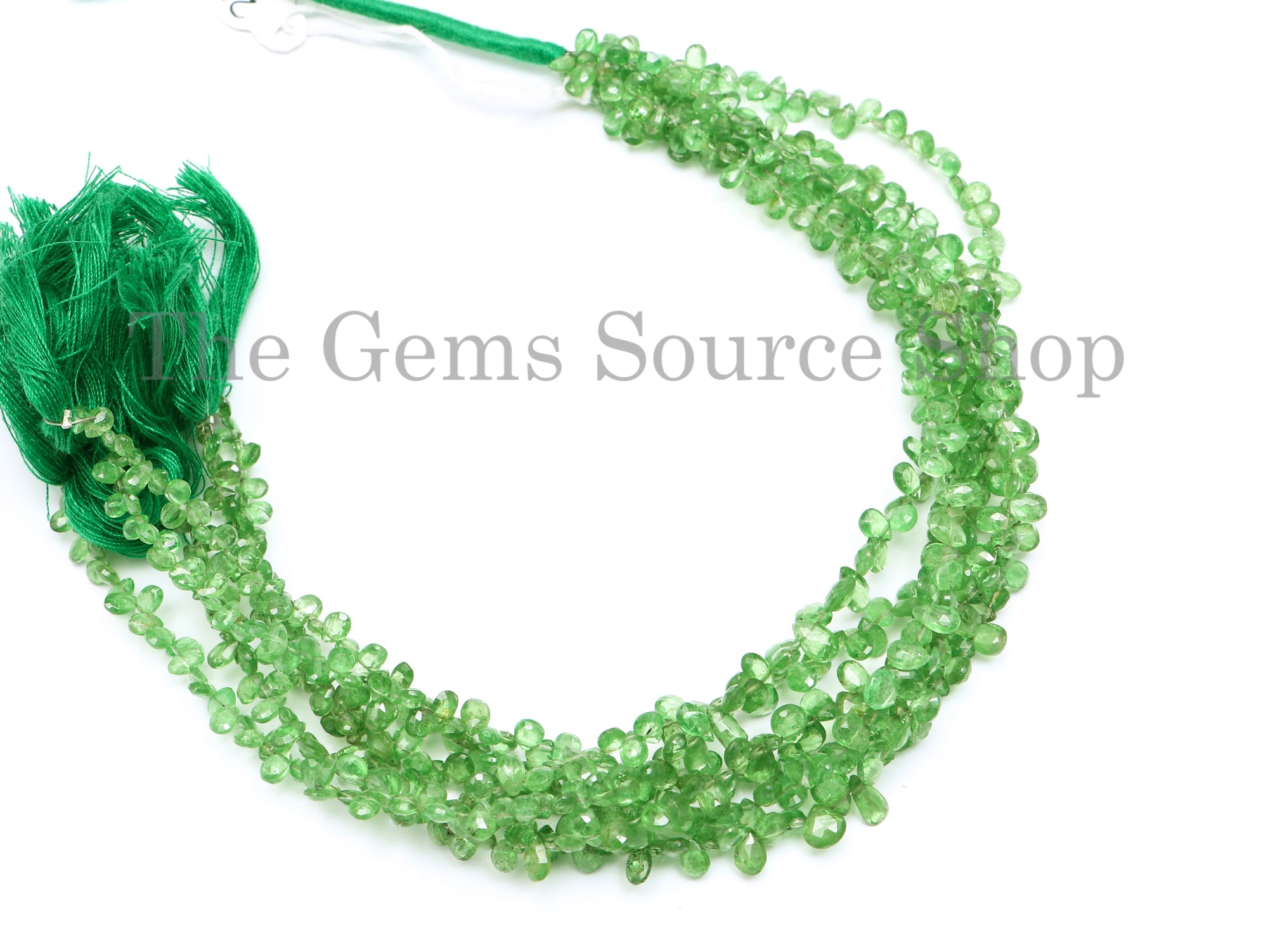 Tsavorite Beads, Tsavorite Pear Shape Beads, Tsavorite Faceted Beads, Tsavorite Gemstone Beads