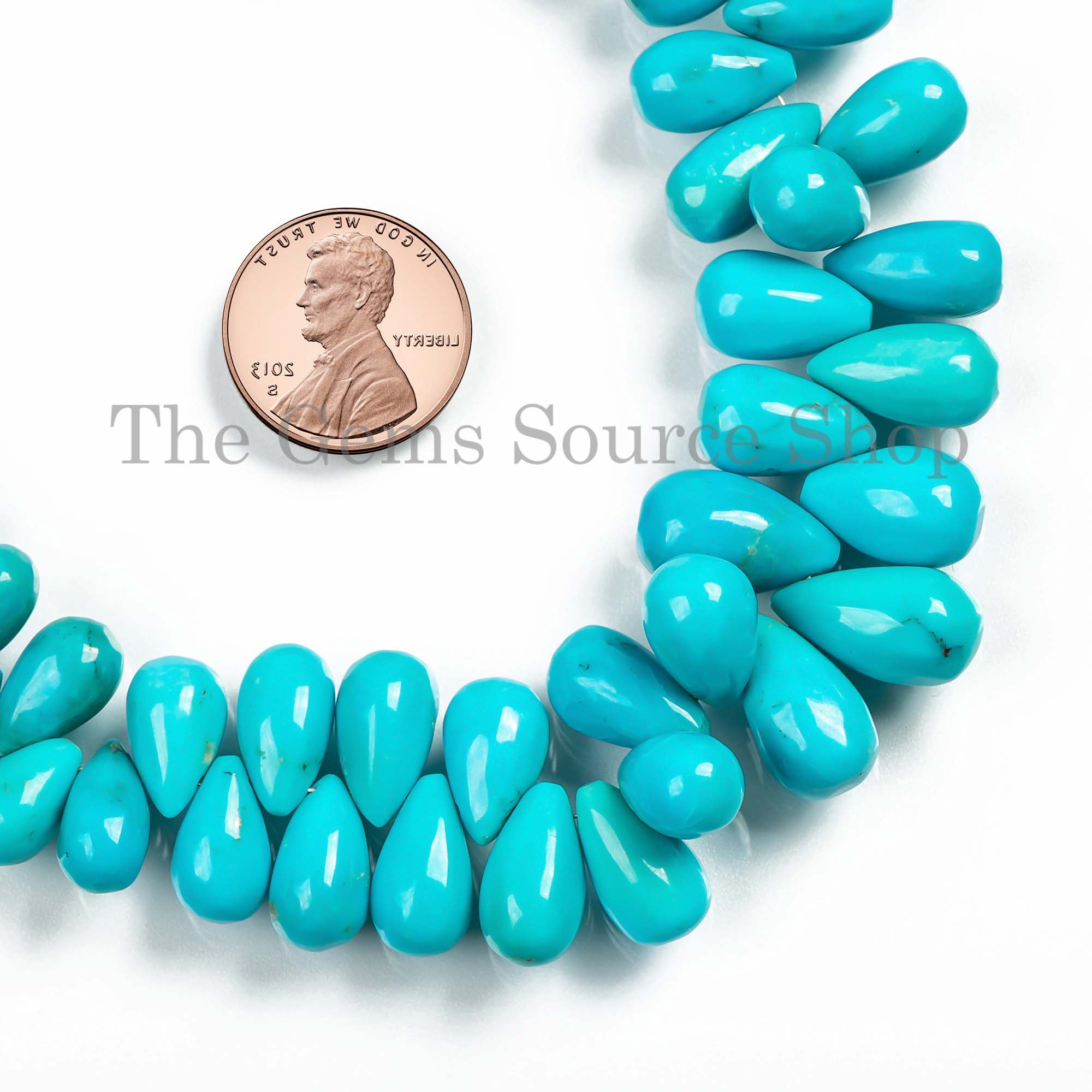 Natural Turquoise Drop Beads, Sleeping Beauty Turquoise Beads, 6x9.50-9x15mm Turquoise Smooth Tear Drop Briolette, Sleeping Beauty Turquoise