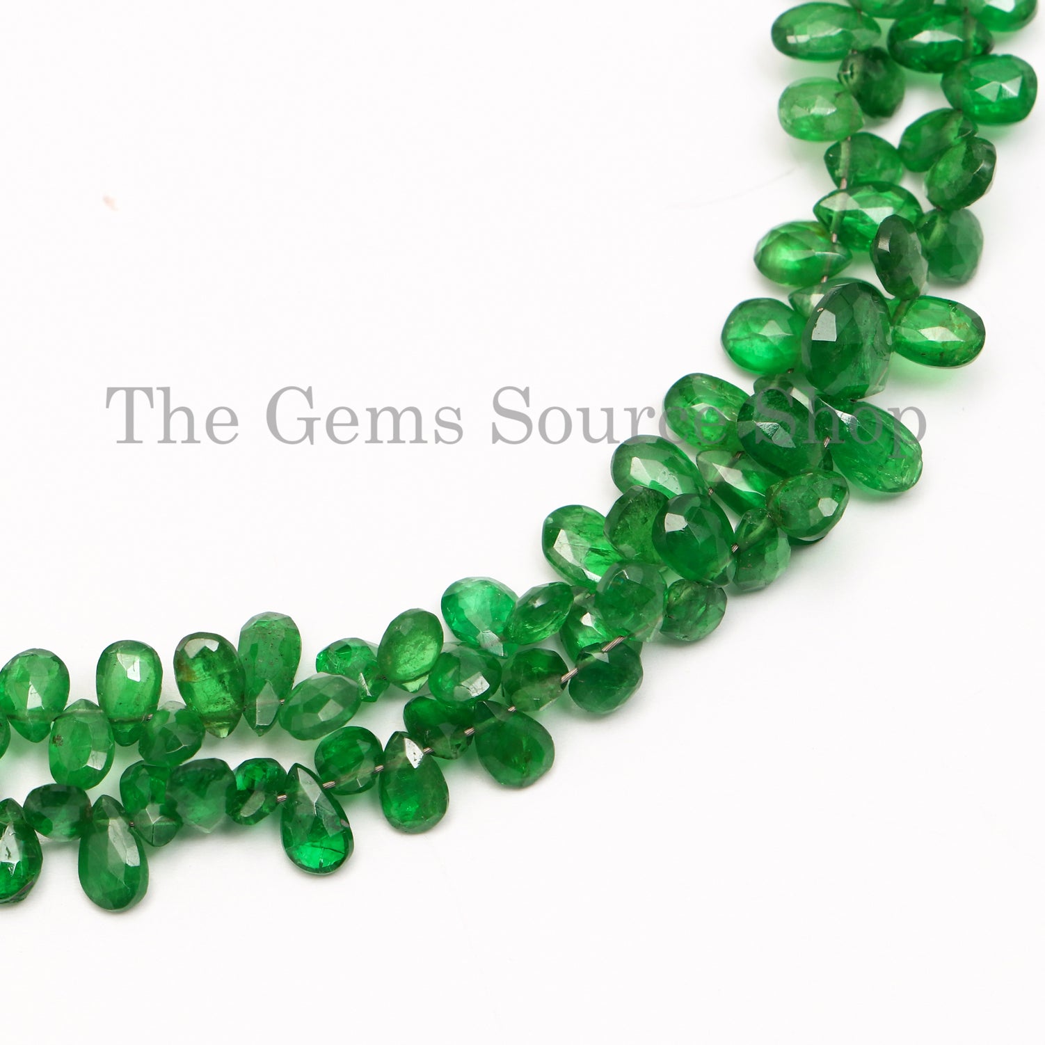 Top Quality Tsavorite Faceted Pear Shape Beads