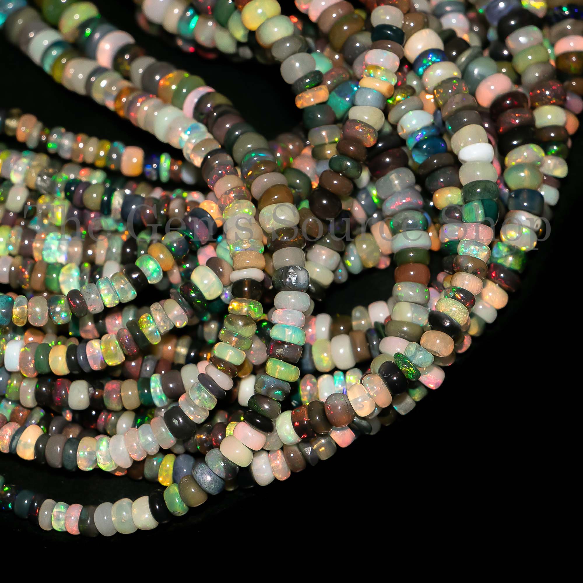 Disco Opal Beads, Disco Opal Smooth Beads, Disco Opal Rondelle Beads, Wholesale Beads