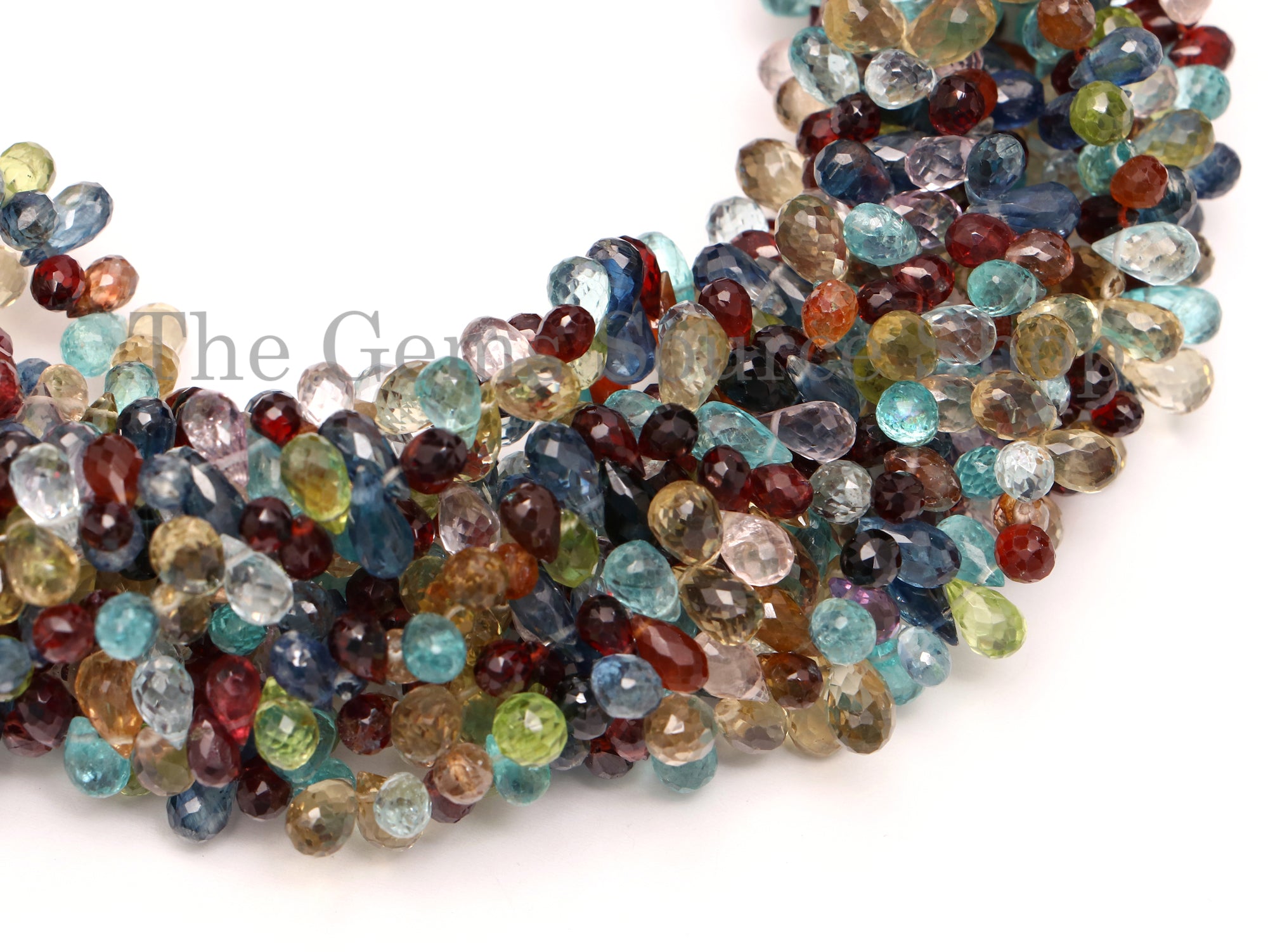 Disco Gemstone Beads, Disco Gemstone Drops Shape Beads, Disco Gemstone Faceted Beads