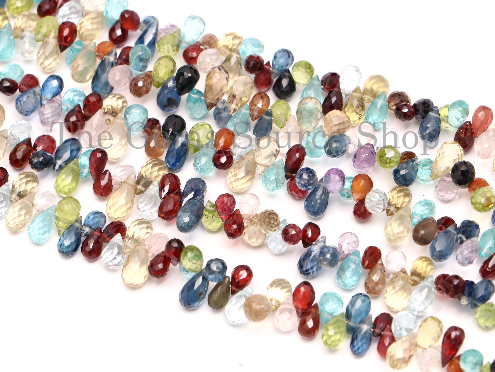 Disco Gemstone Beads, Disco Gemstone Drops Shape Beads, Disco Gemstone Faceted Beads